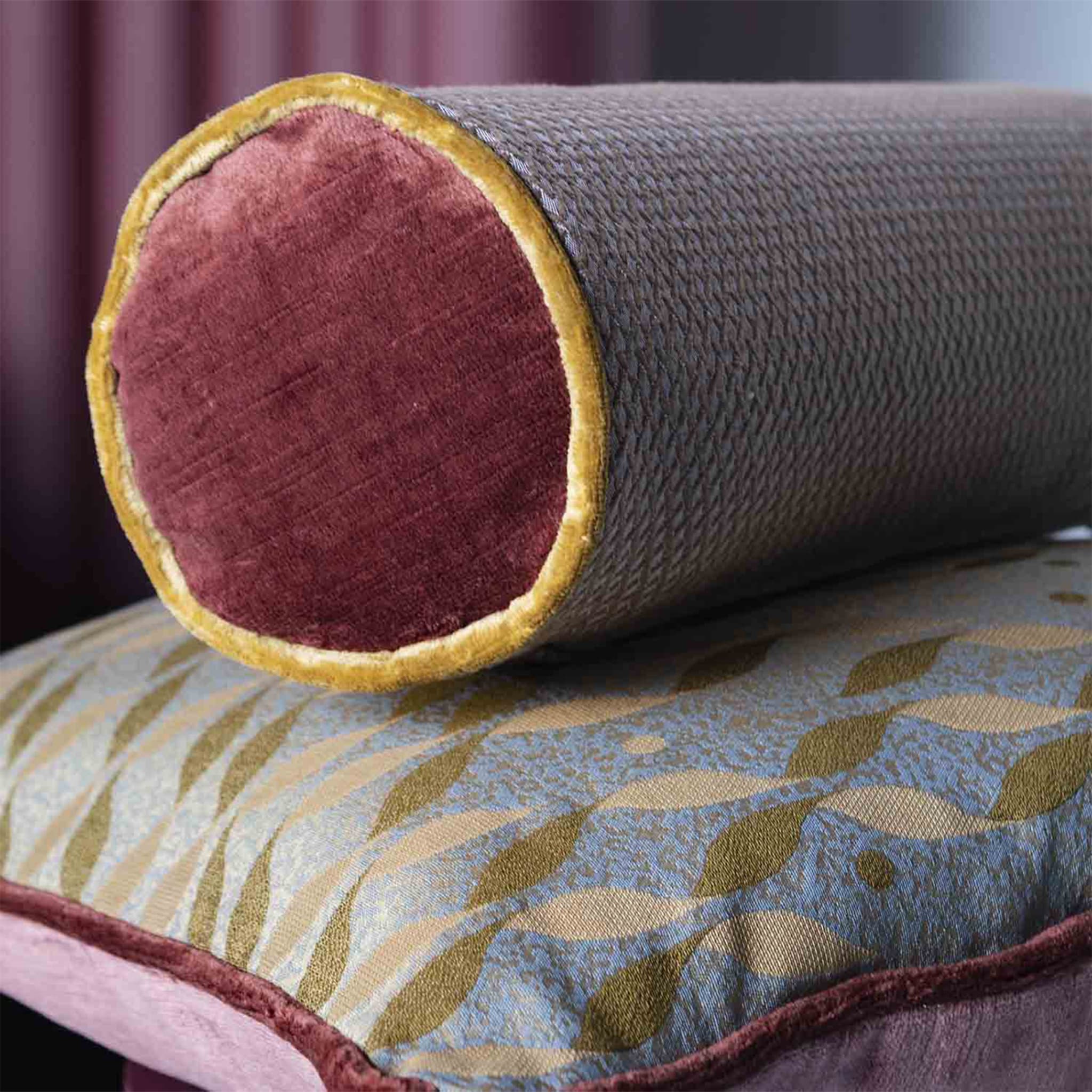 Roll Cushion in False Unit Jacquard Fabric - Alternative view 2