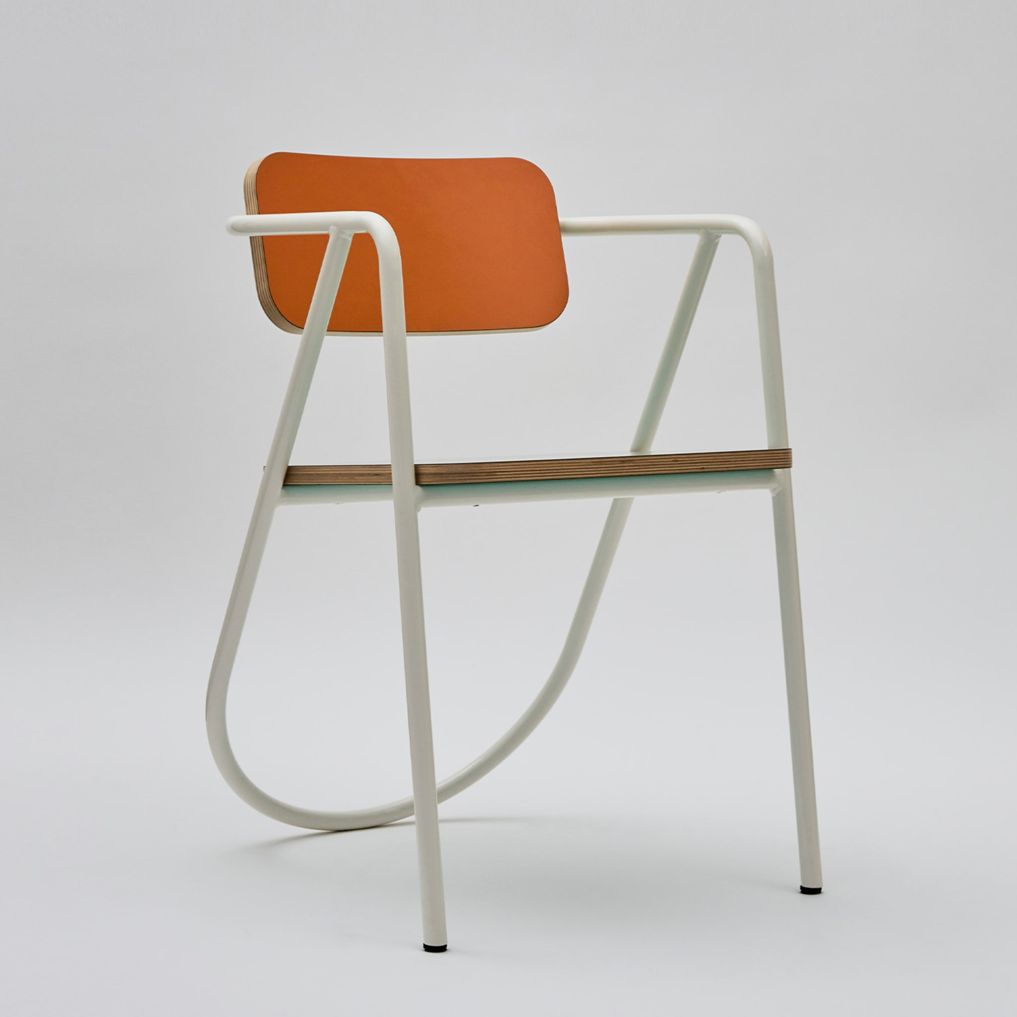 La Misciù White/Teal/Orange Chair  - Alternative view 2