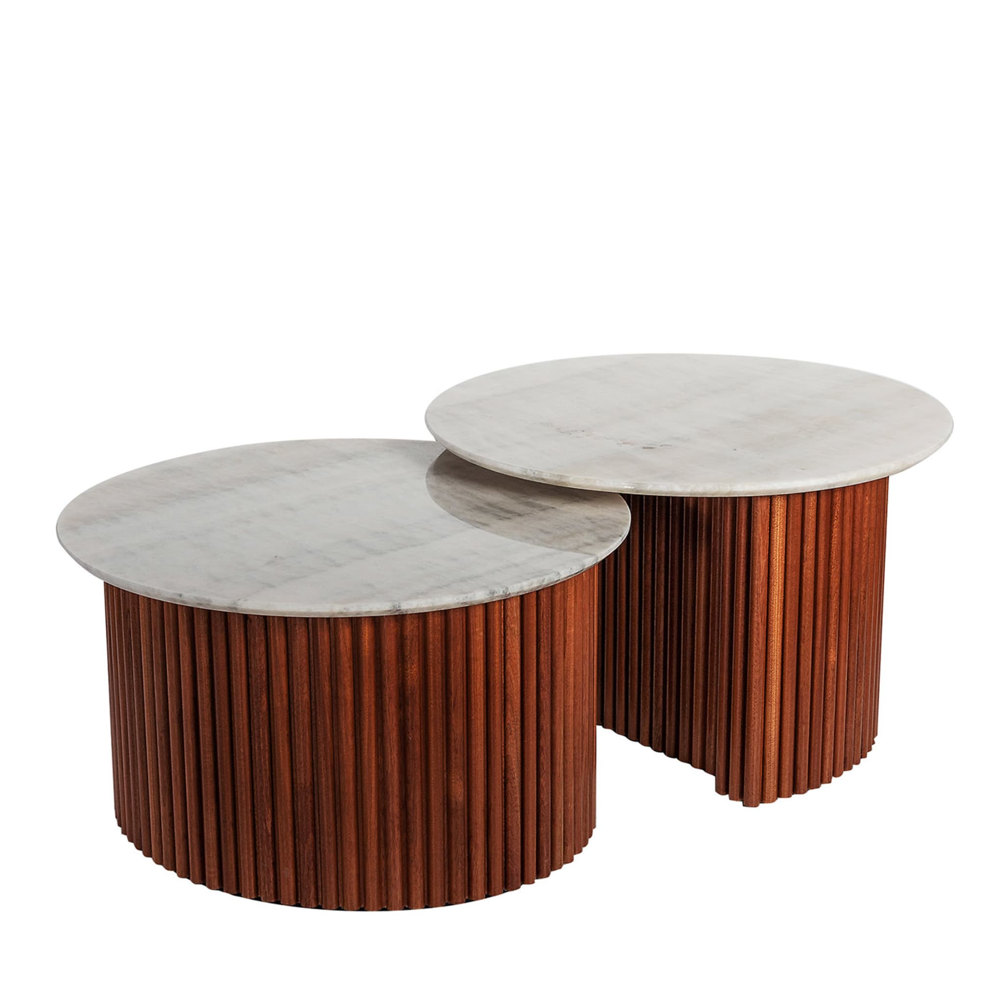 Alchimia Regio Set of 2 Gray Onyx Coffee Tables by Martina Innocenti - Main view