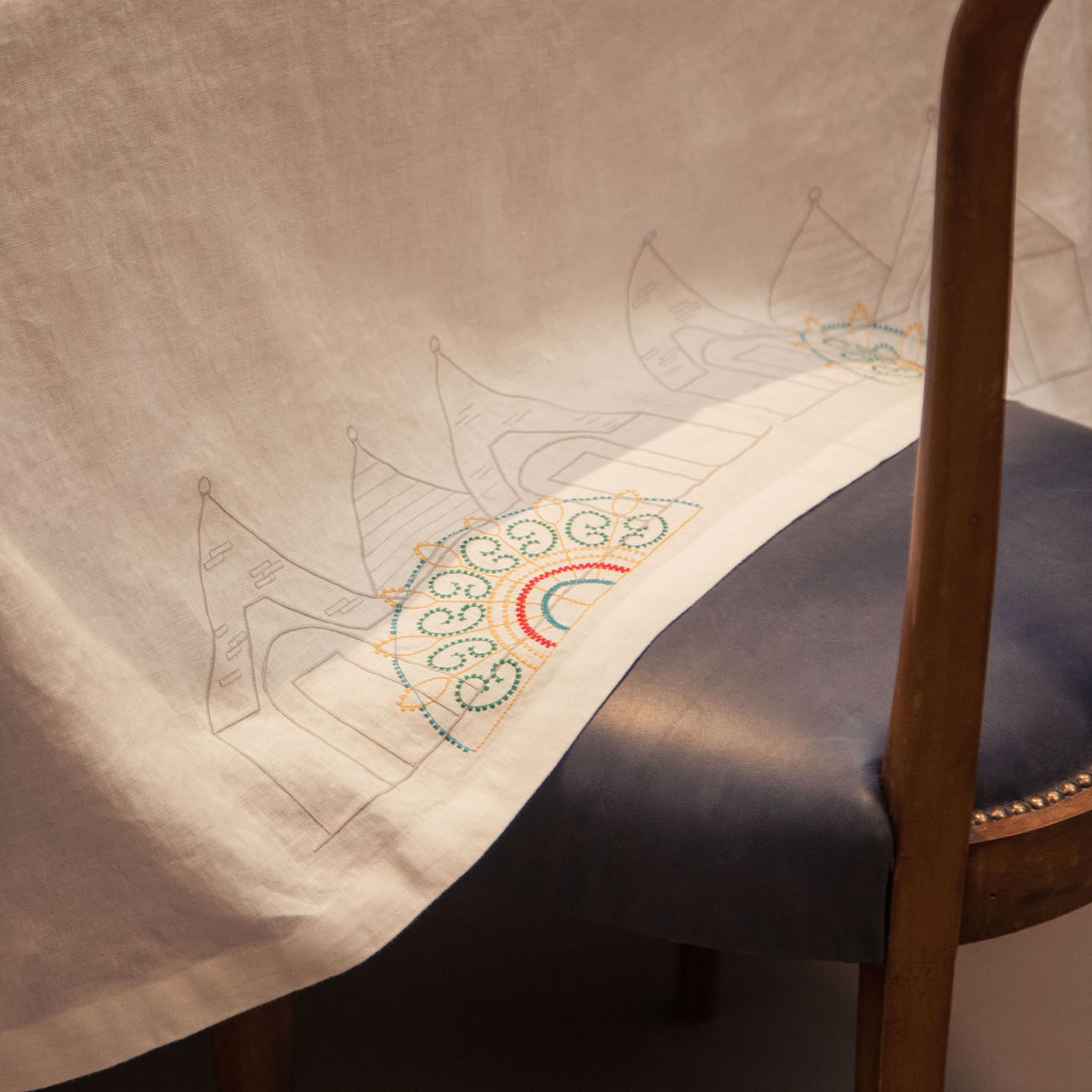Trullo Rectangular Polychrome Tablecloth - Alternative view 2