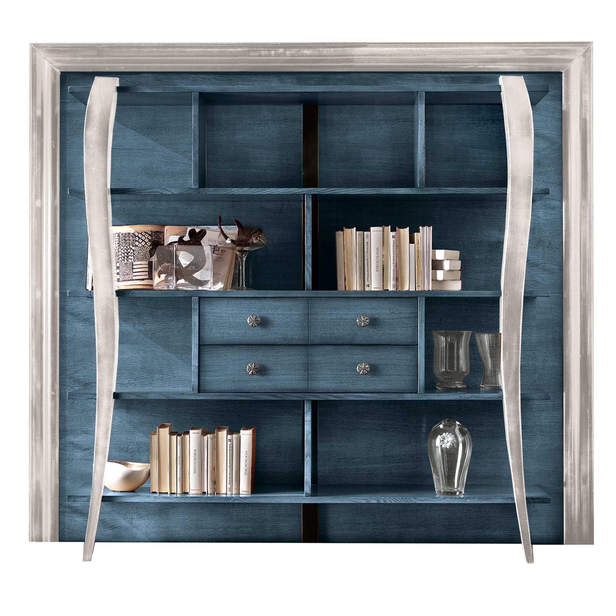 Blue Open Bookcase - Main view