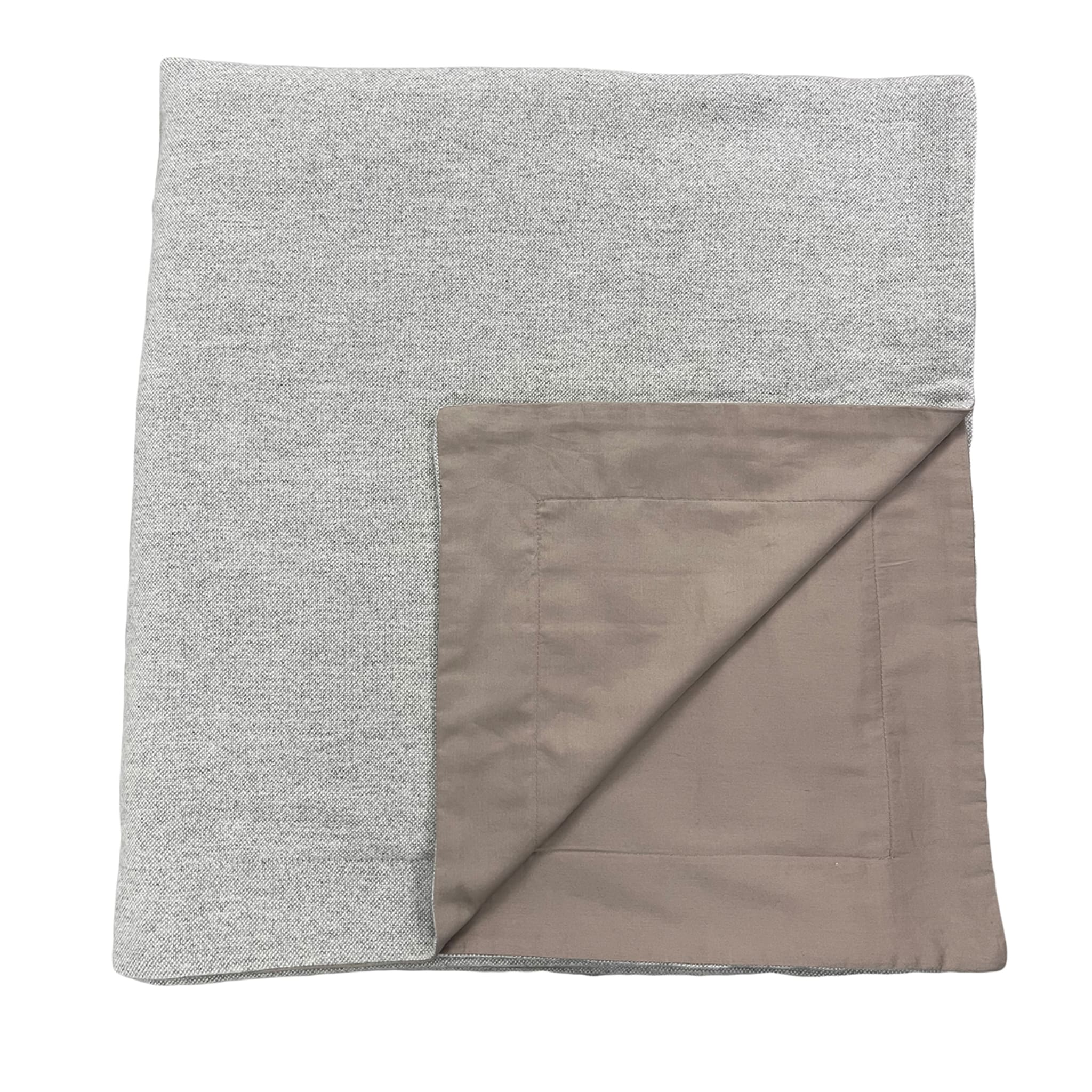 Camelia Double Gray & Taupe Double-Bed Blanket - Main view