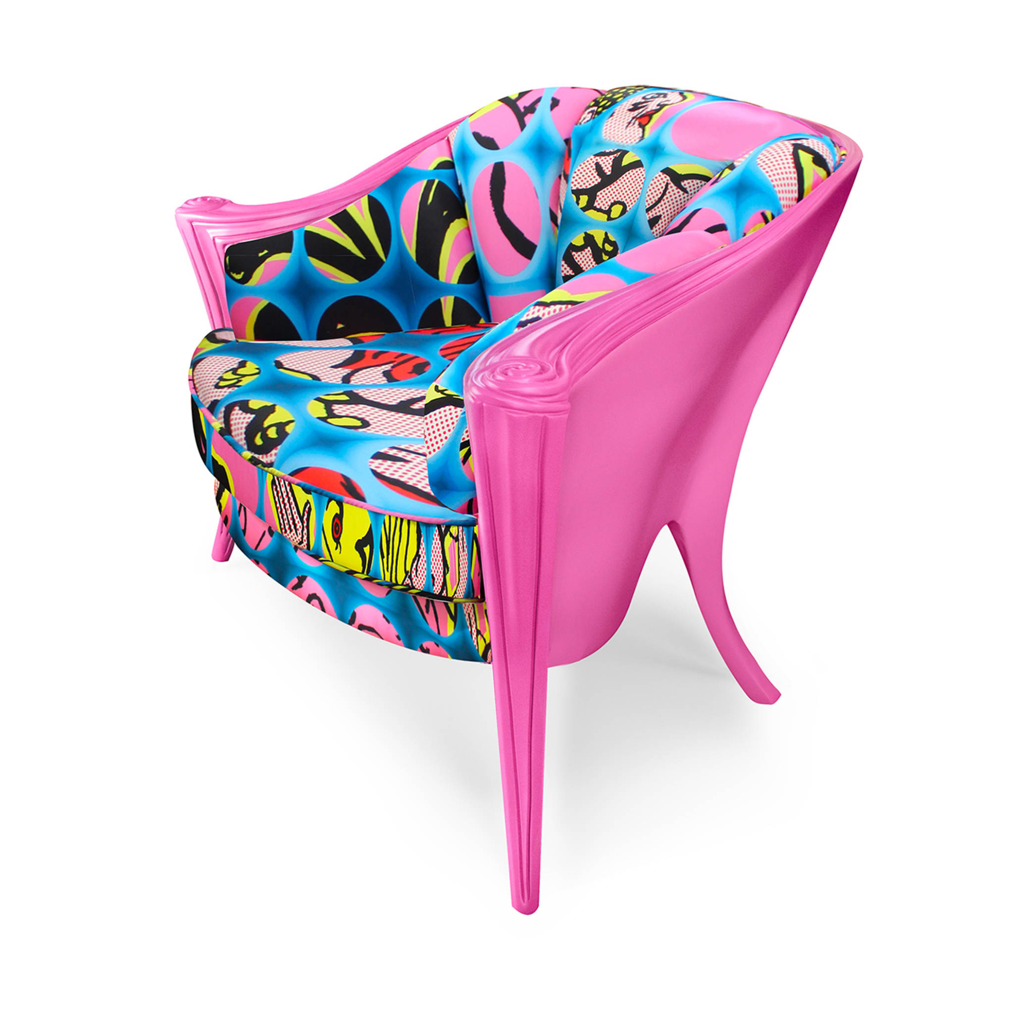 Opus Futura Pink Artestoria armchair By Carlo Rampazzi - Alternative view 1