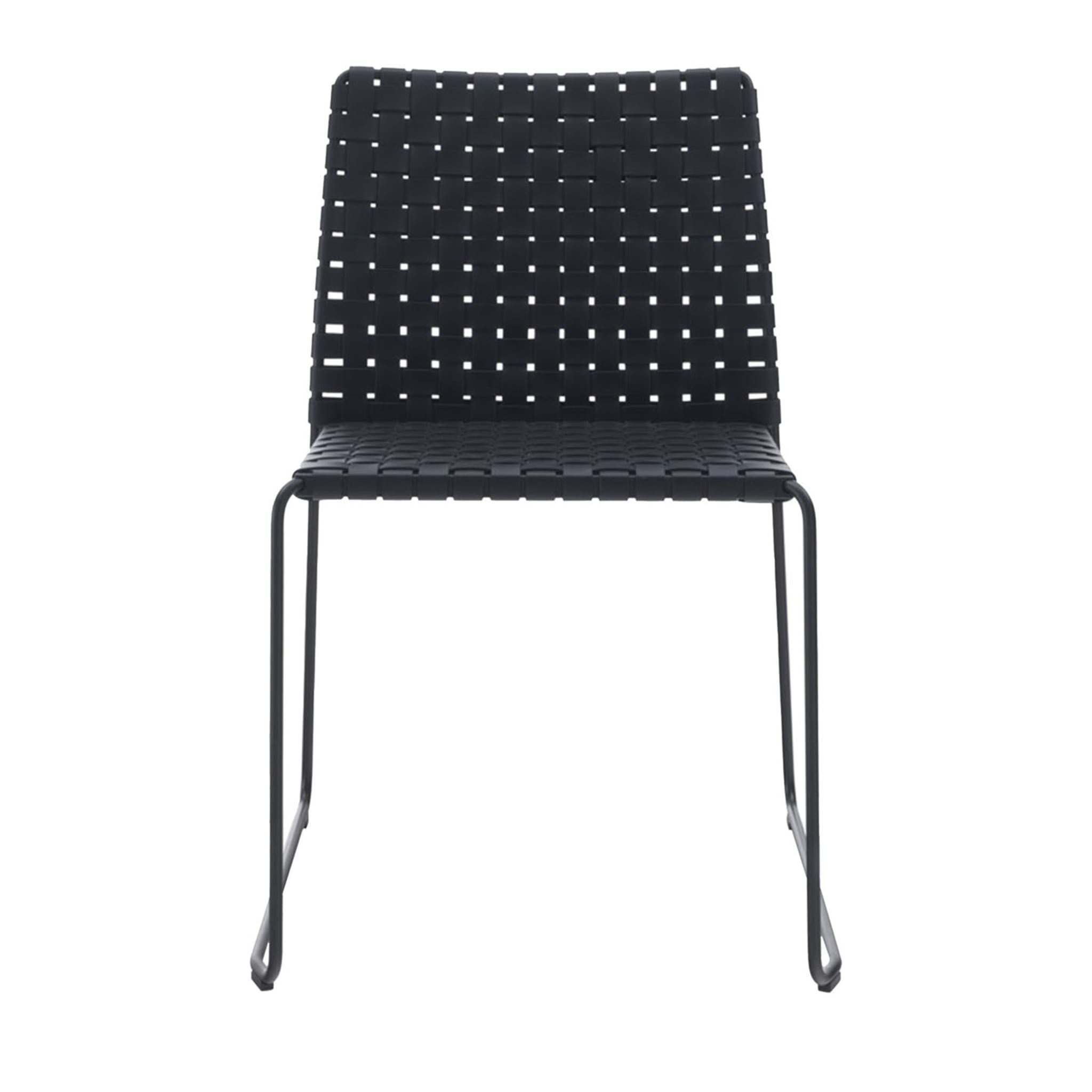 Bizzy Black Woven Chair - Main view