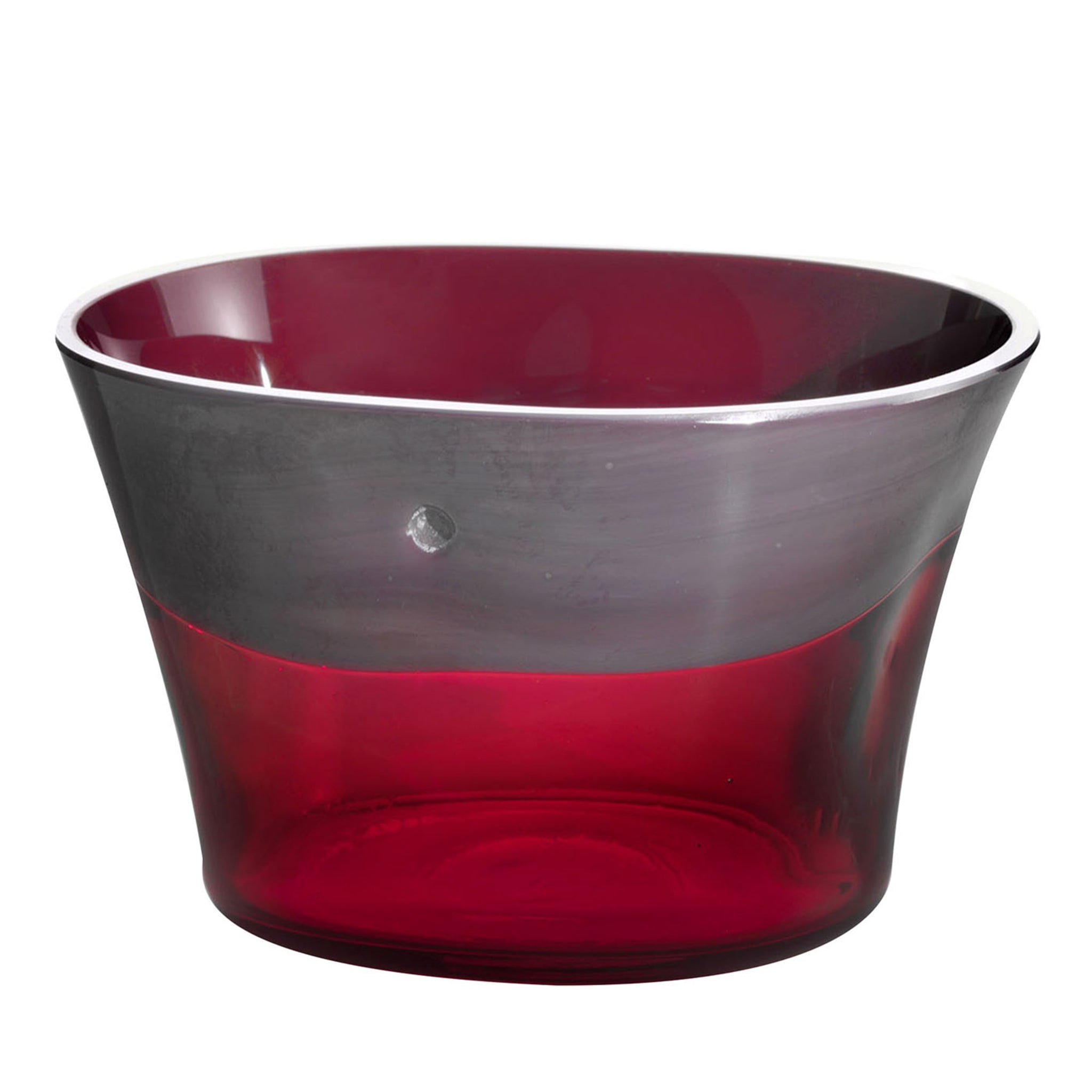Dandy Small Gray & Cranberry Bowl by Stefano Marcato - Main view