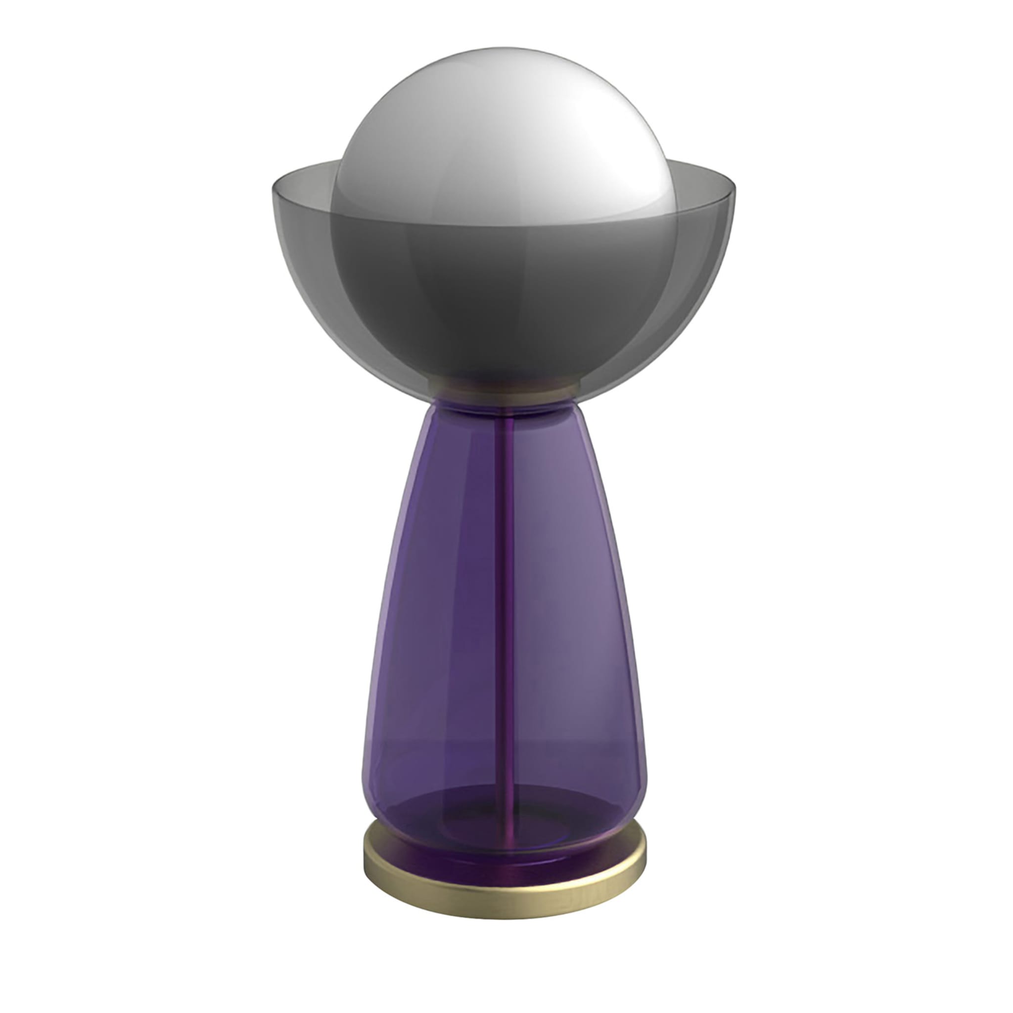 Lámpara de mesa Cioppo púrpura y gris - Vista principal