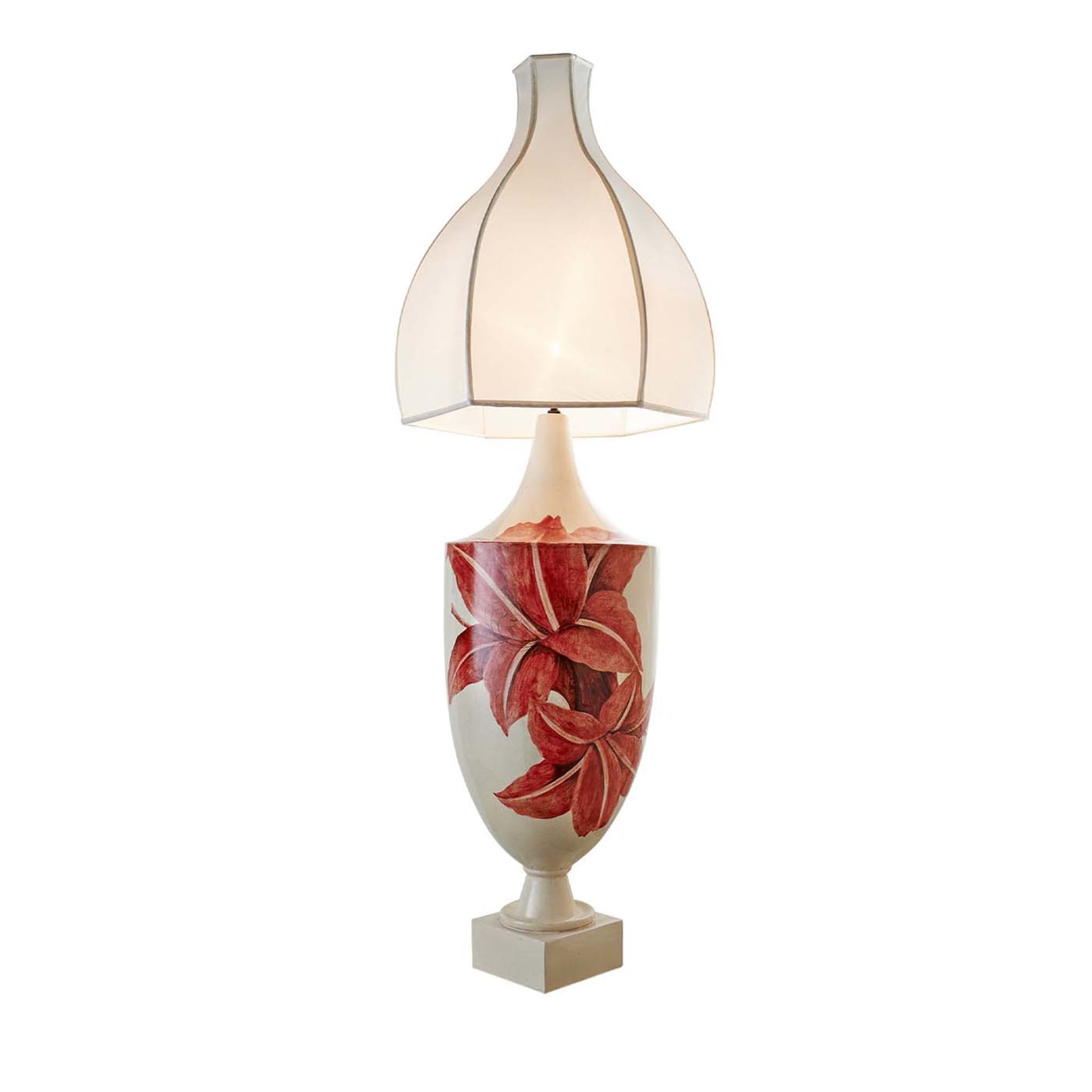 Gio Ponti Table Lamp with Red Lilies - Main view