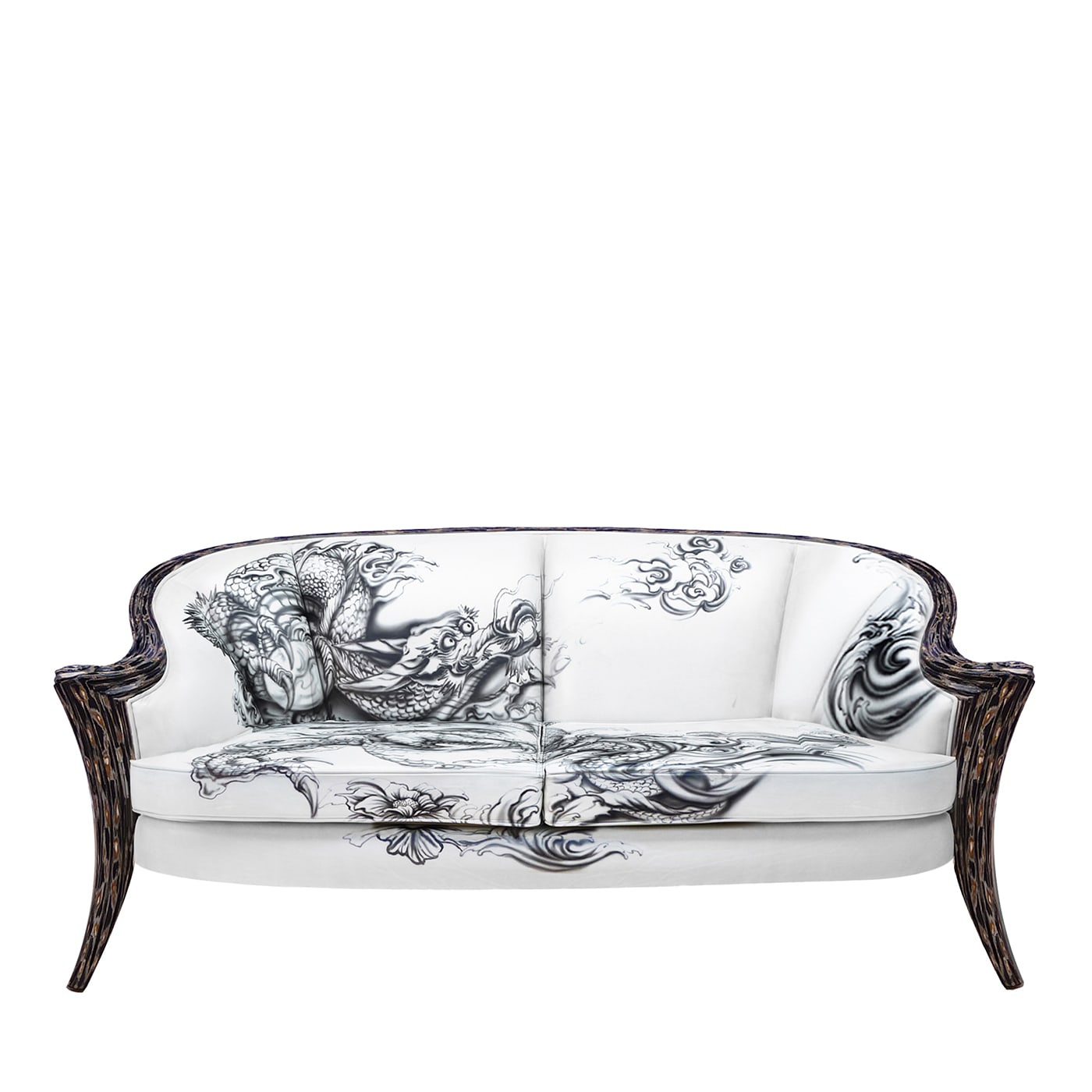 Opus Futura 2Seat Tattoo Sofa by Carlo Rampazzi Sergio Villa Artemest