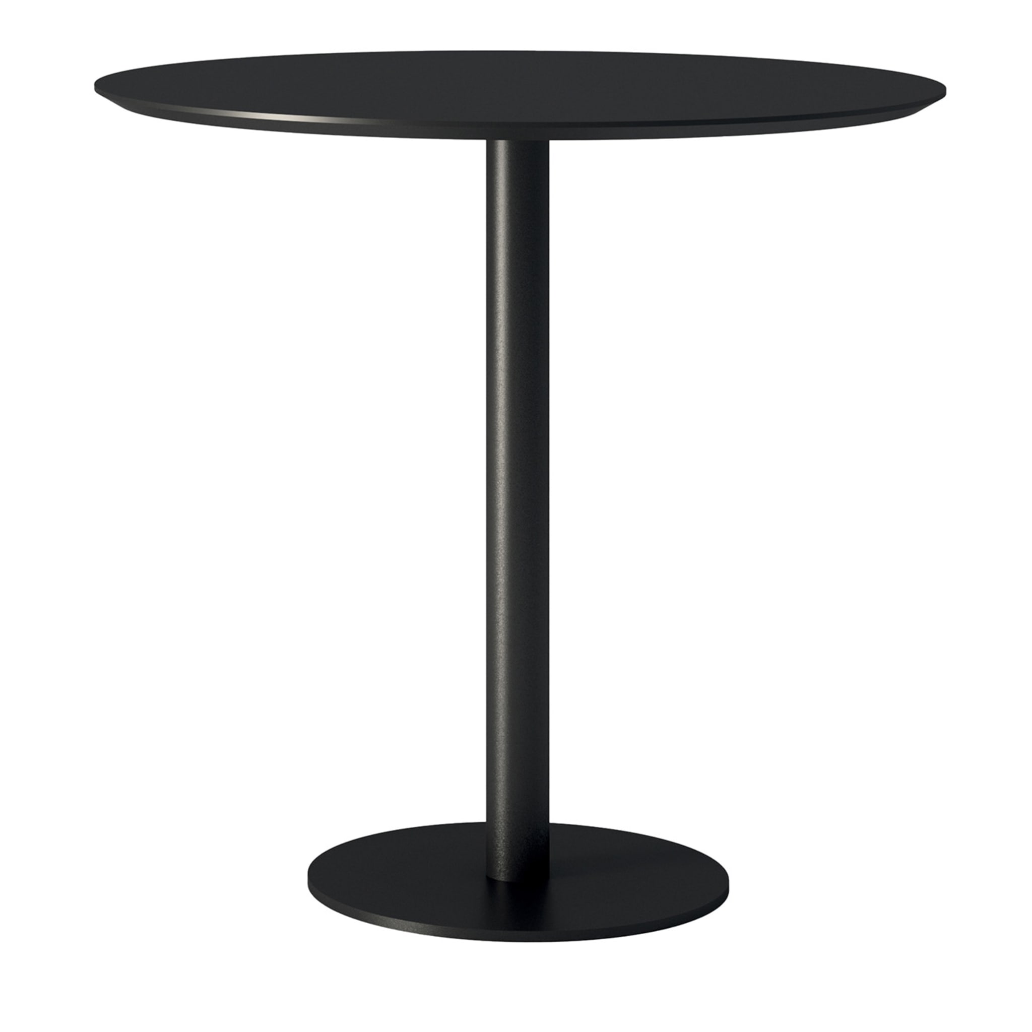 Table bistro ronde noire Mediolanum par Studio Ideazione - Vue principale