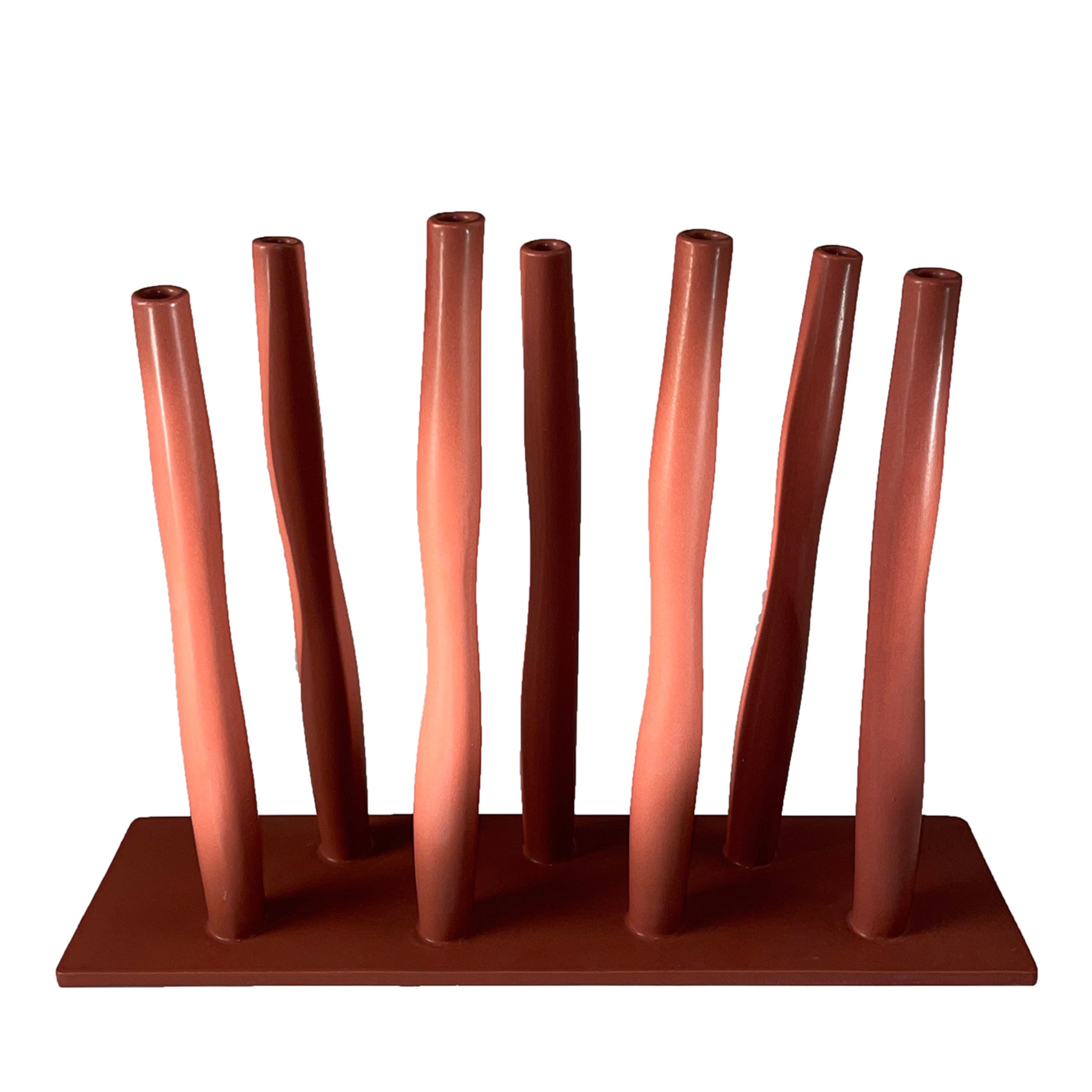 Rote Bambus-Wald-Vase - Hauptansicht