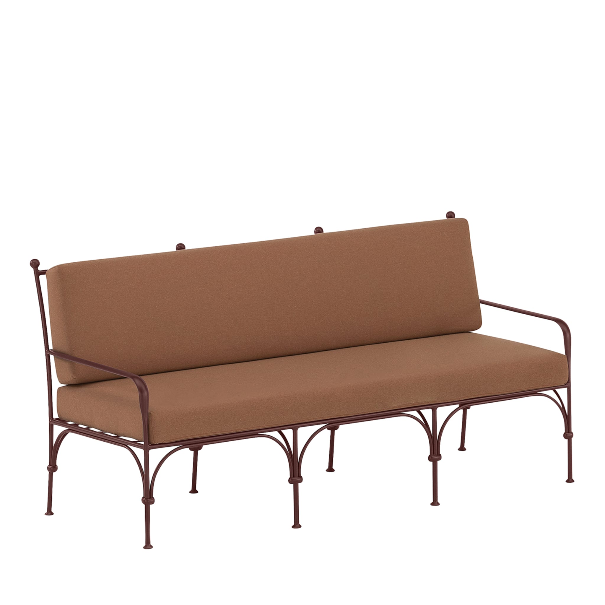 Nottambula 3-Seater Wrought Iron Brown Sofa - Main view