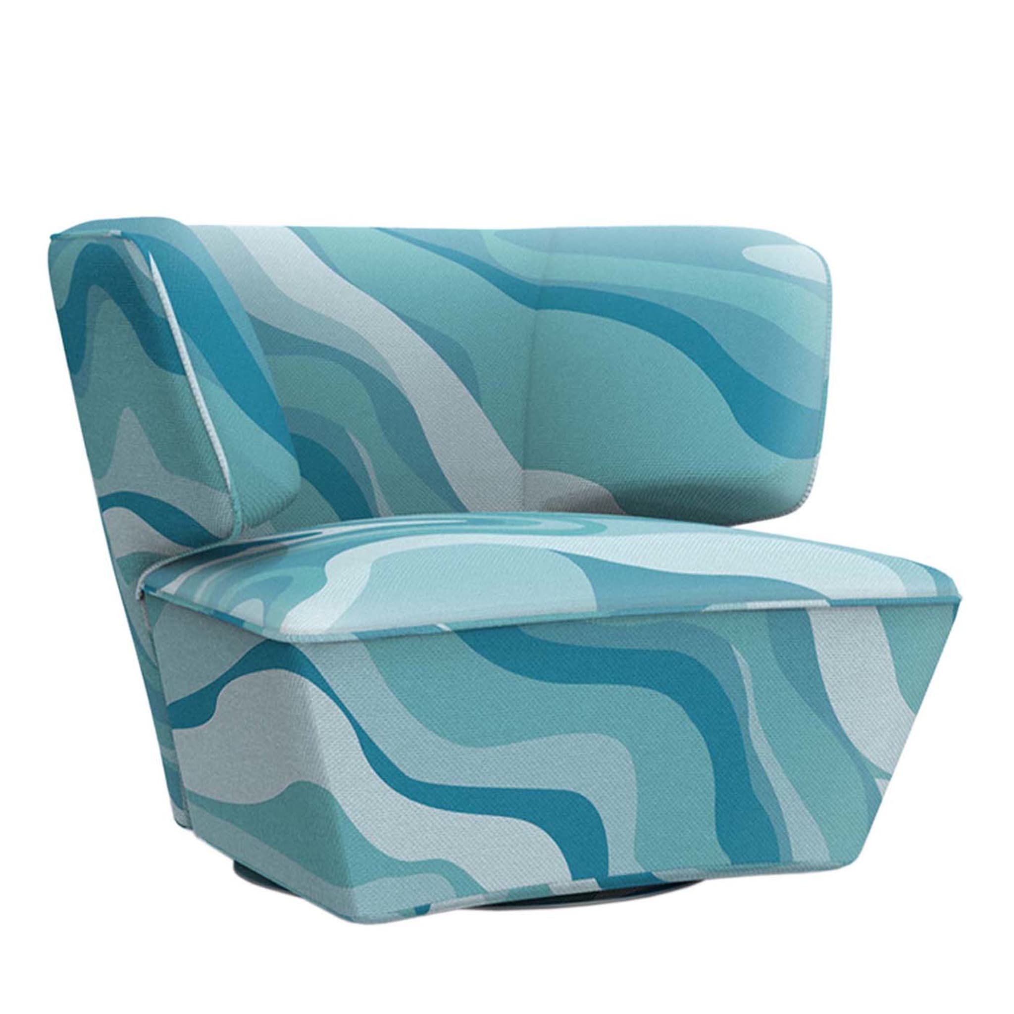 Diana Blue-Toned Armchair - Main view