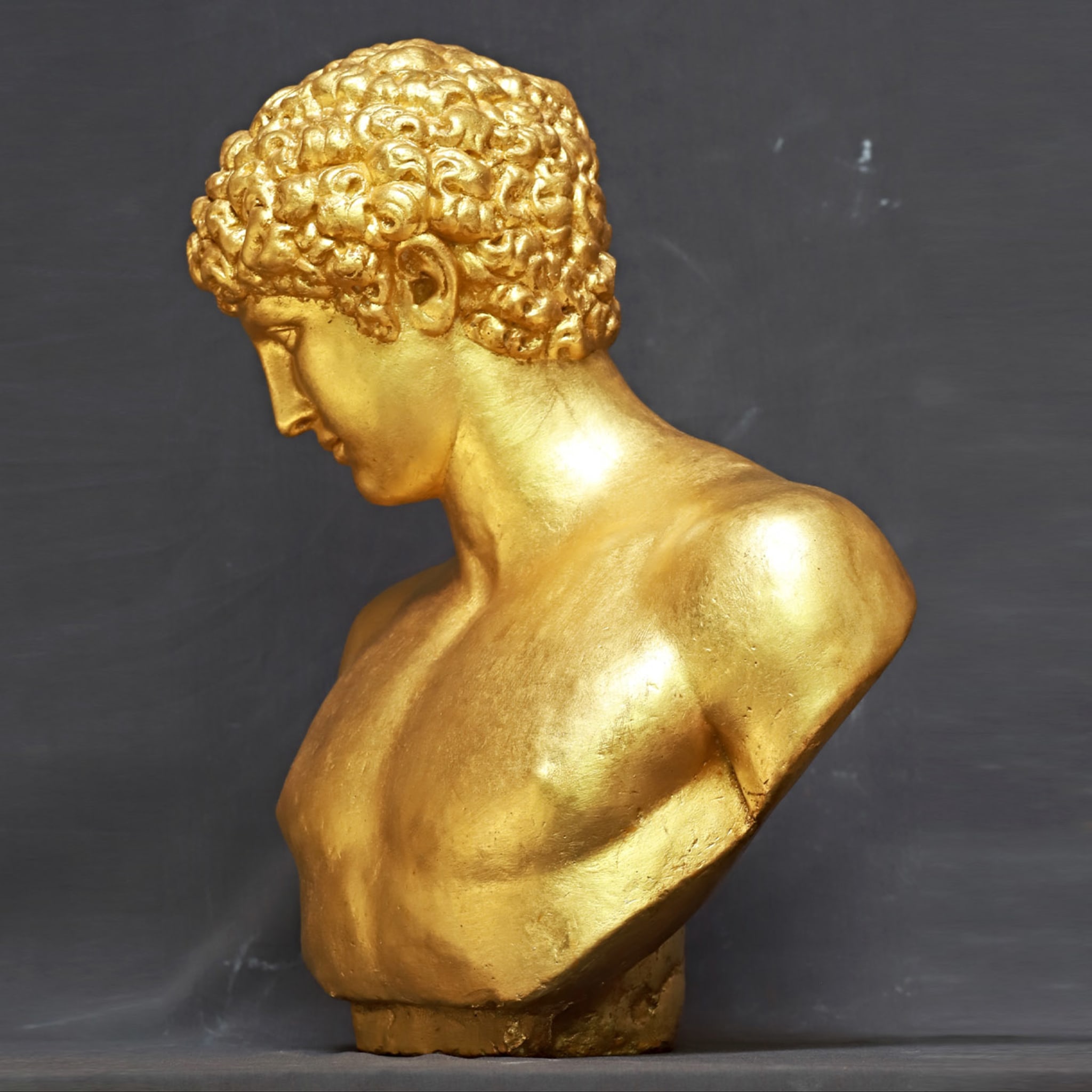 Antinoo Golden-Plaster Sculpture - Alternative view 4