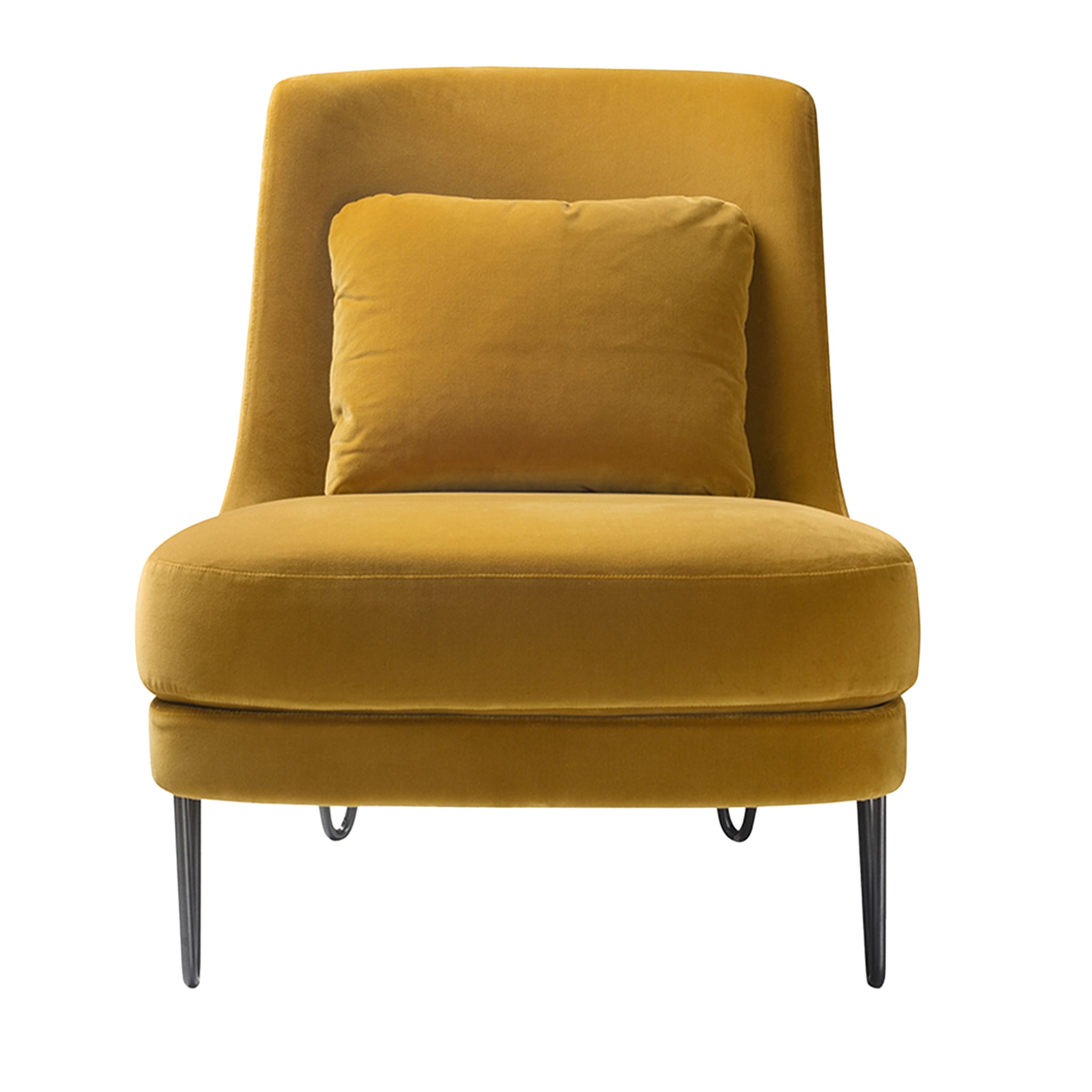 Chris Saffron-Yellow Lounge Chair - Main view