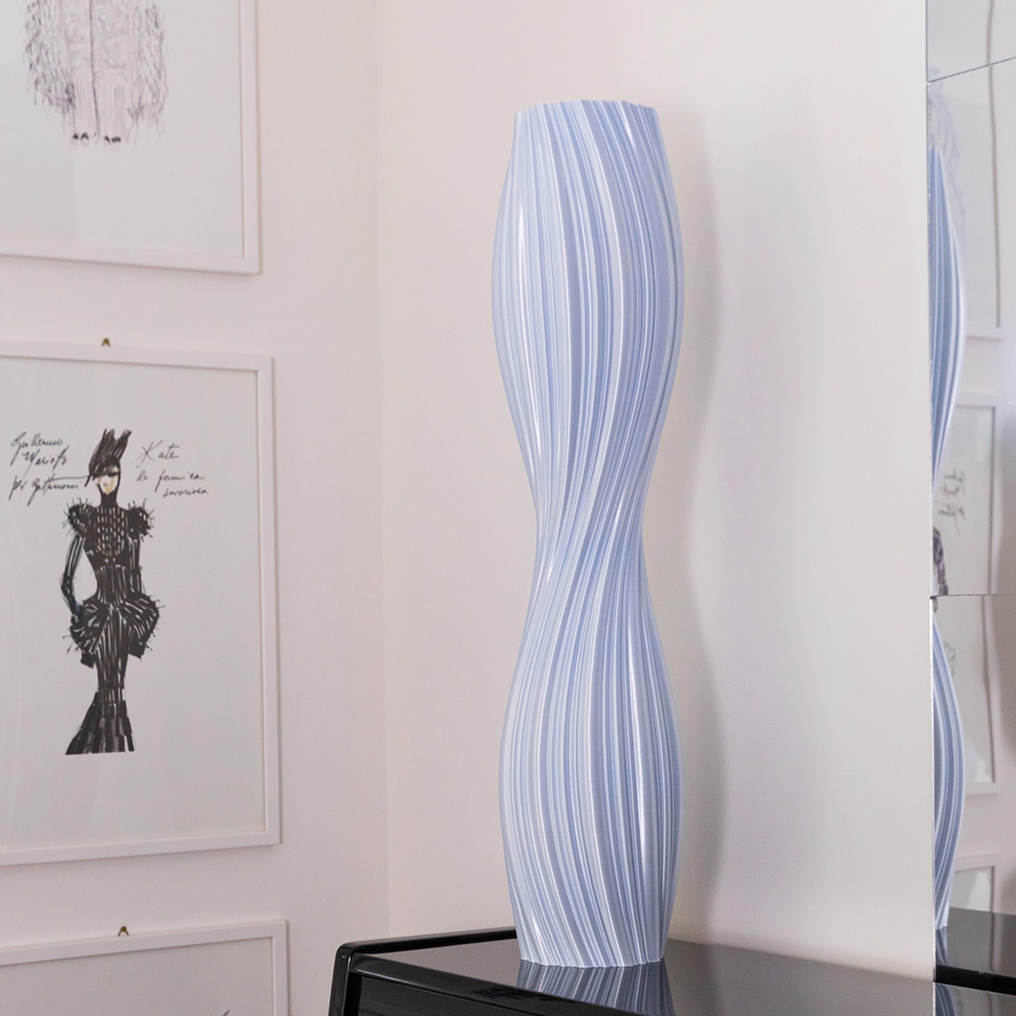 Calliope White Vase-Sculpture - Alternative view 2