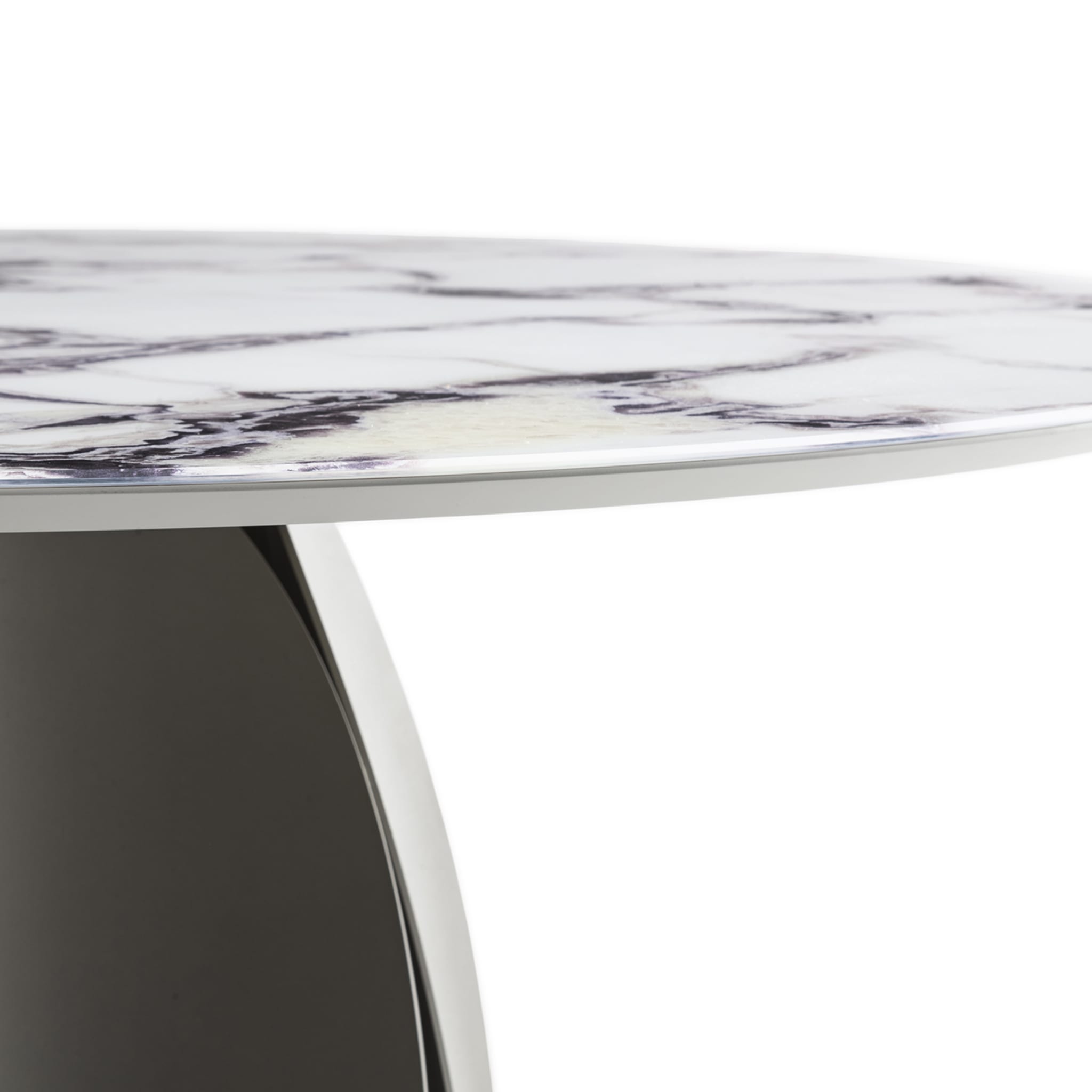 Tulipano Large Round Trinity Marble-Effect Table - Alternative view 1