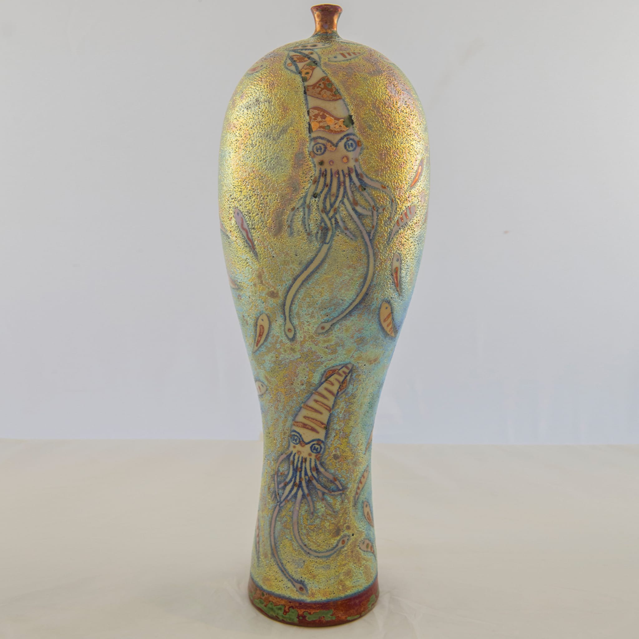 Sogno Illuminato di Pescatore Iridescent Polychrome Lustre Vase - Alternative view 1