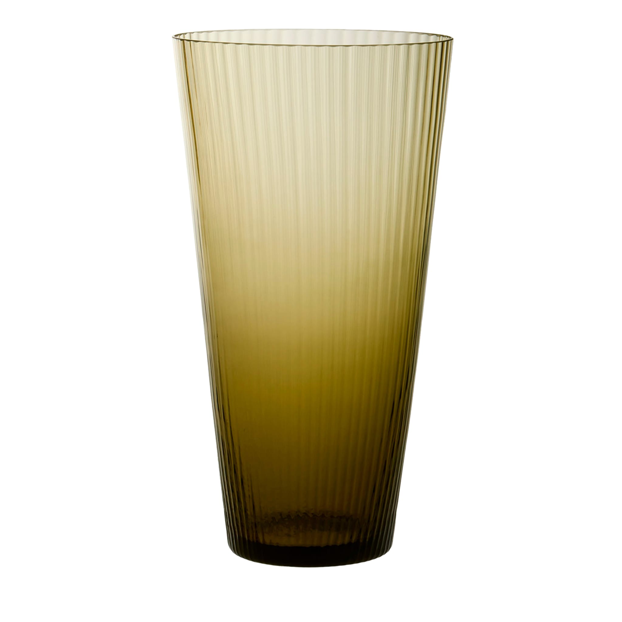 Ve_Nier Plissé Large Yellow Vase - Main view