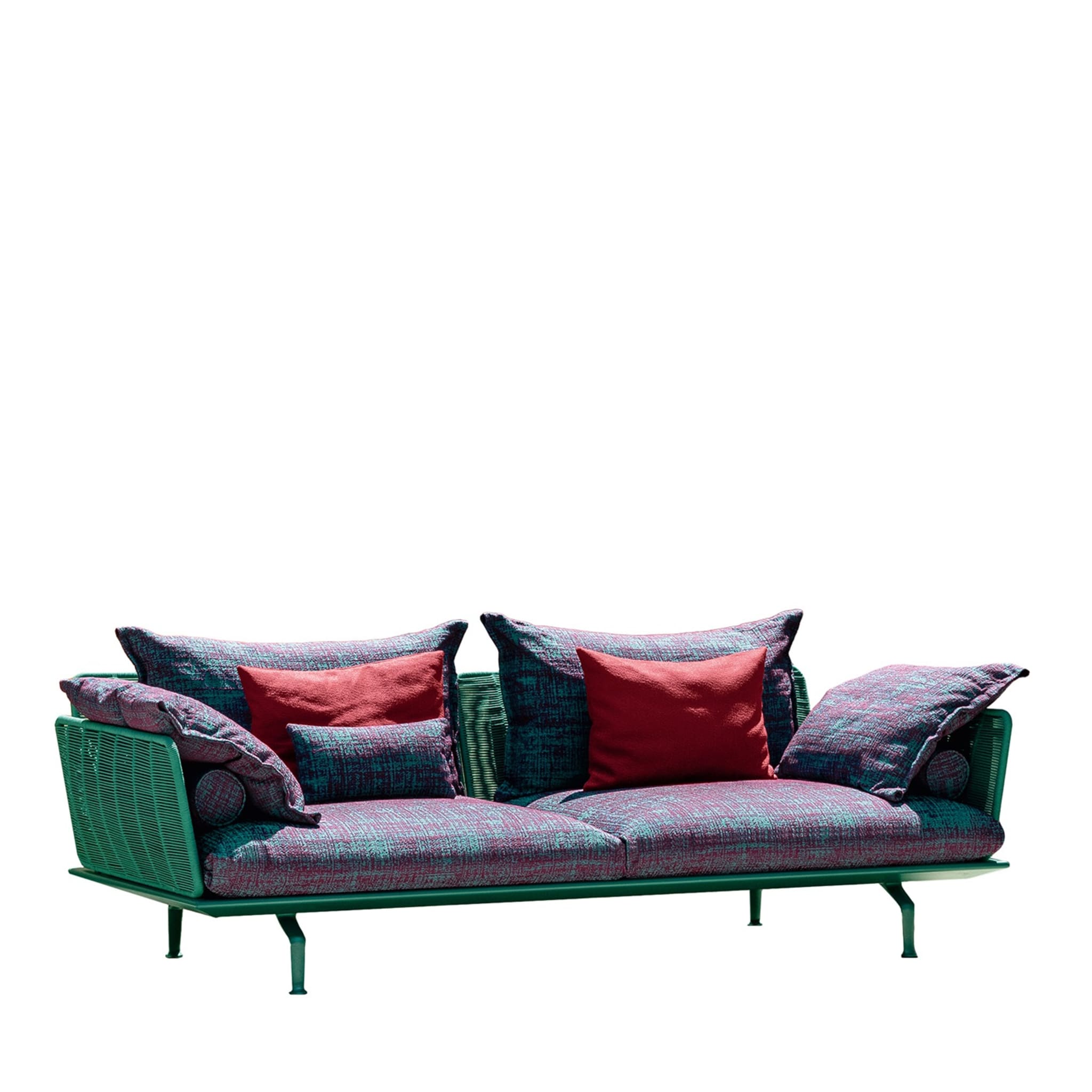 Cruise Alu 3-Seater Polychrome Sofa by L. & R. Palomba - Main view