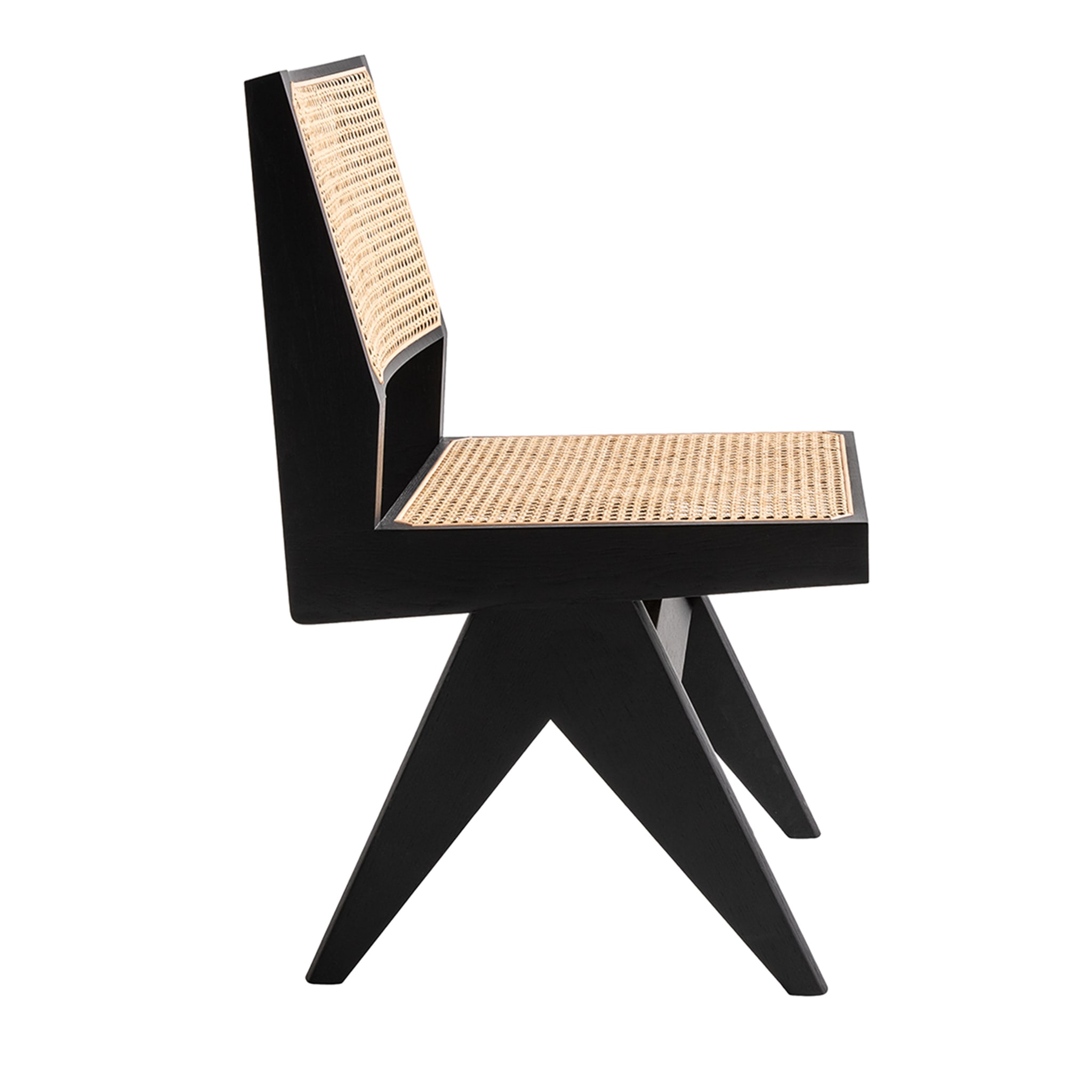 Capitol Complex Chair, Hommage à Pierre Jeanneret, Black Oak Wood - Alternative view 1