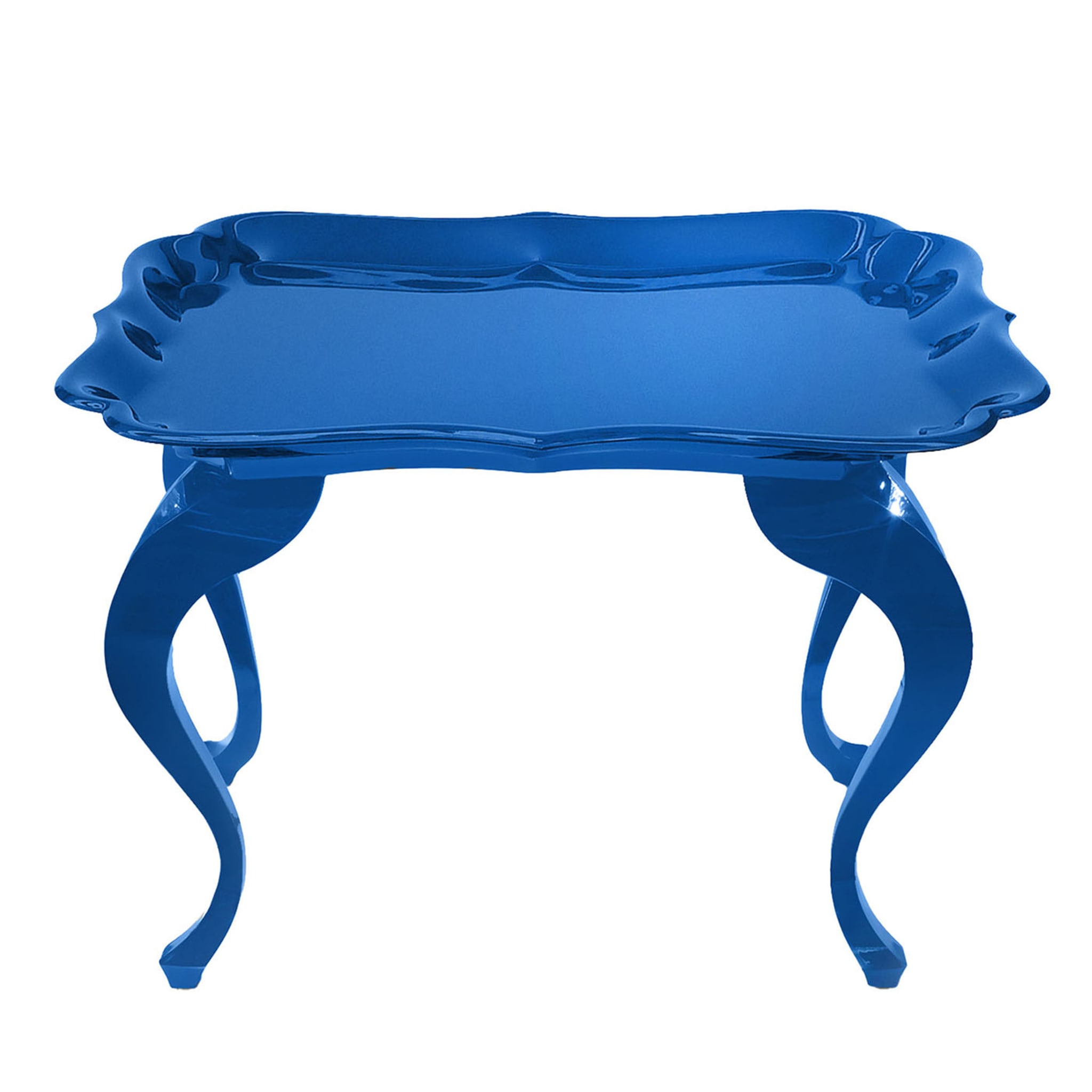 Tavolino Balthazar blu lucido di Carlo Rampazzi - Vista principale