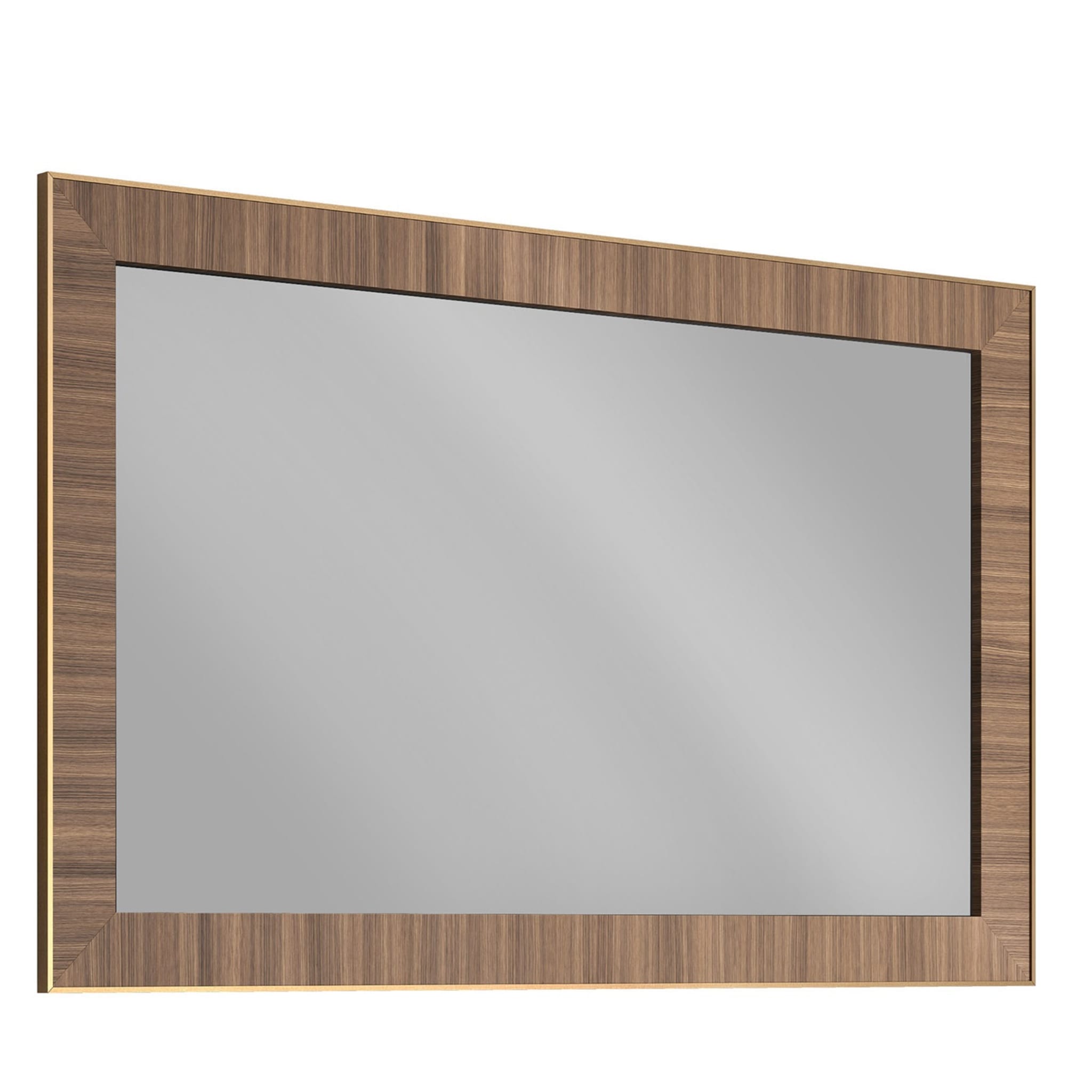 Wave Wall Mirror with Integrated 43" TV by Alfredo Colombo - Main view