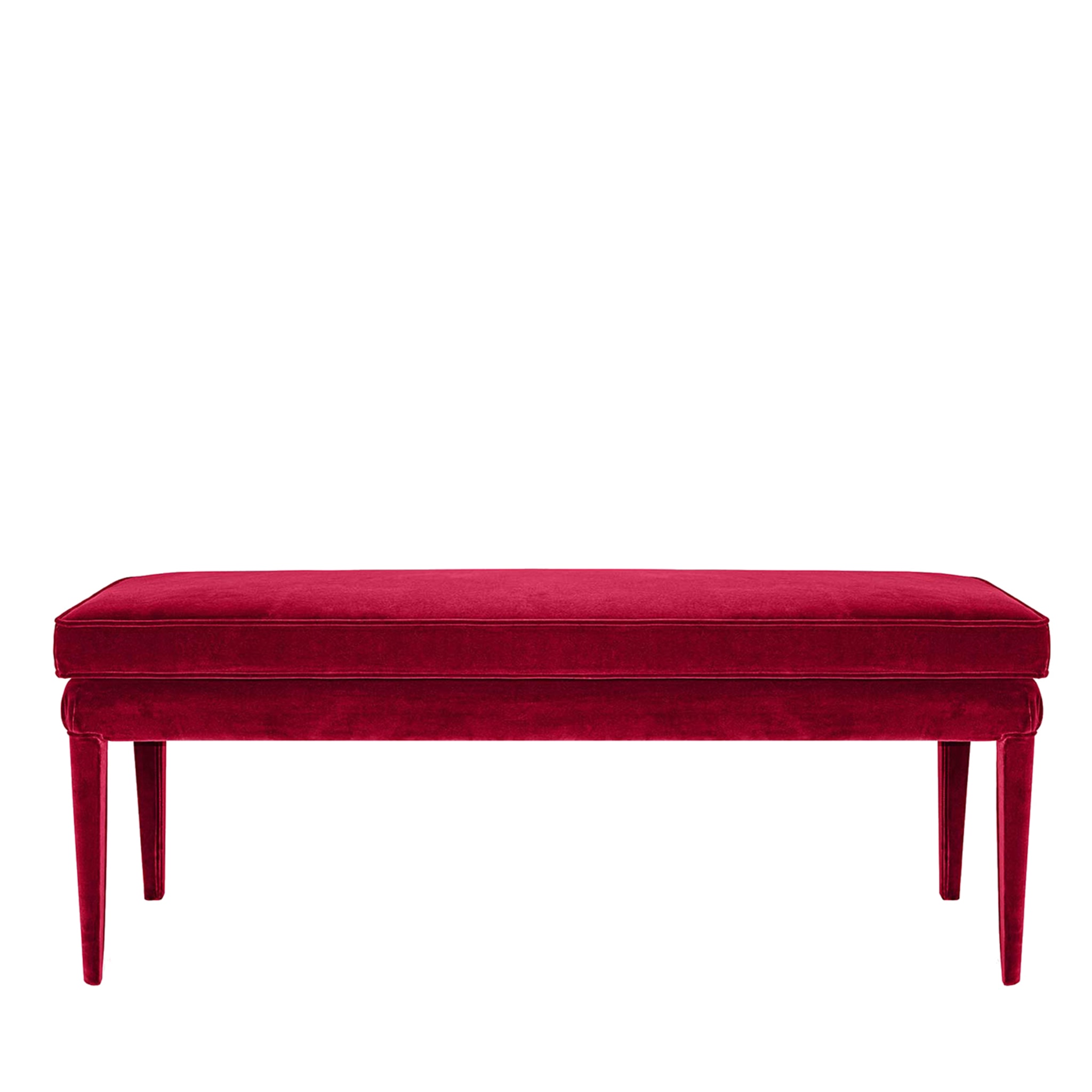 LIBELLULA ECO Red Passion Velvet Bench - Main view