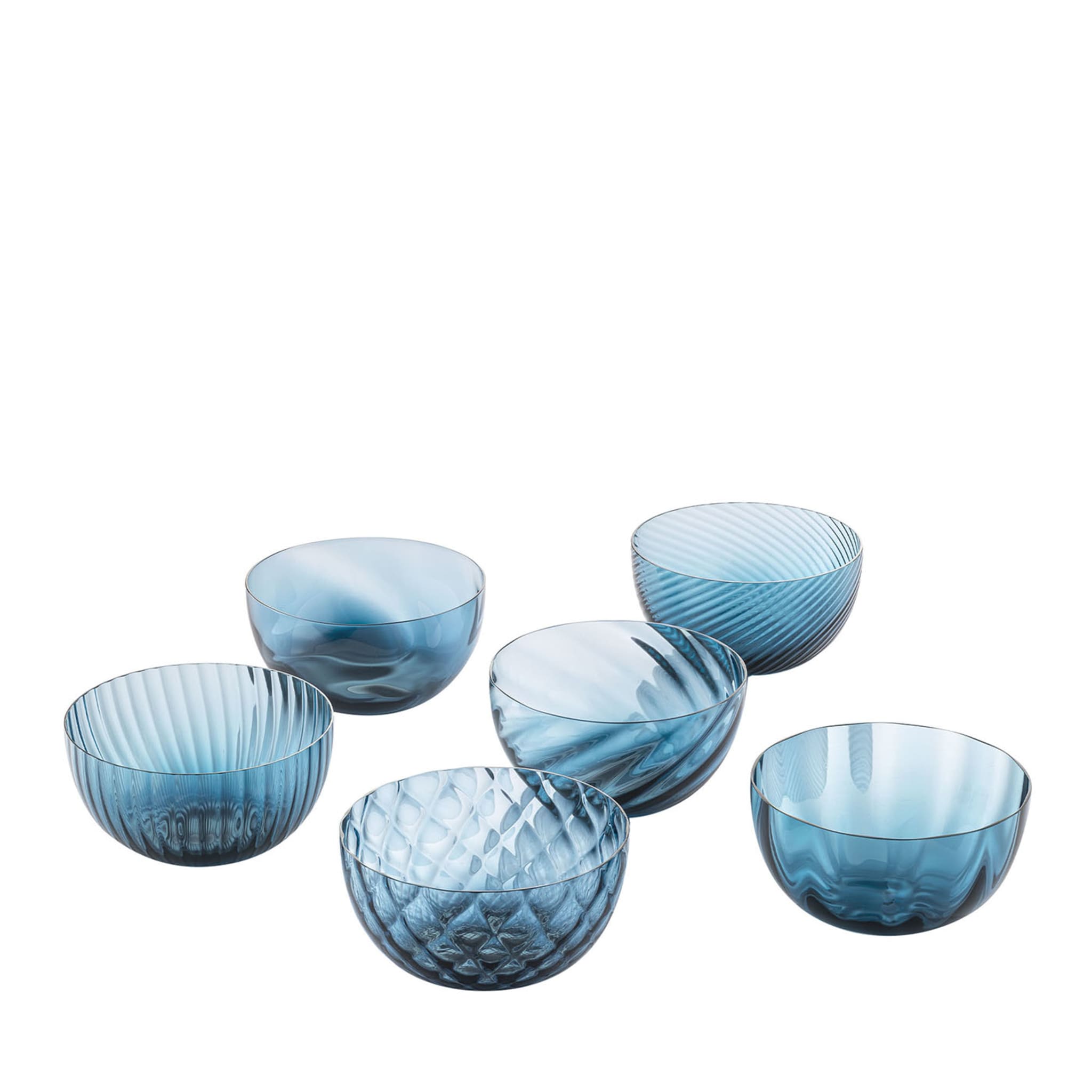 Idra Air-Force Blue Set of 6 Assorted Bowls - Main view