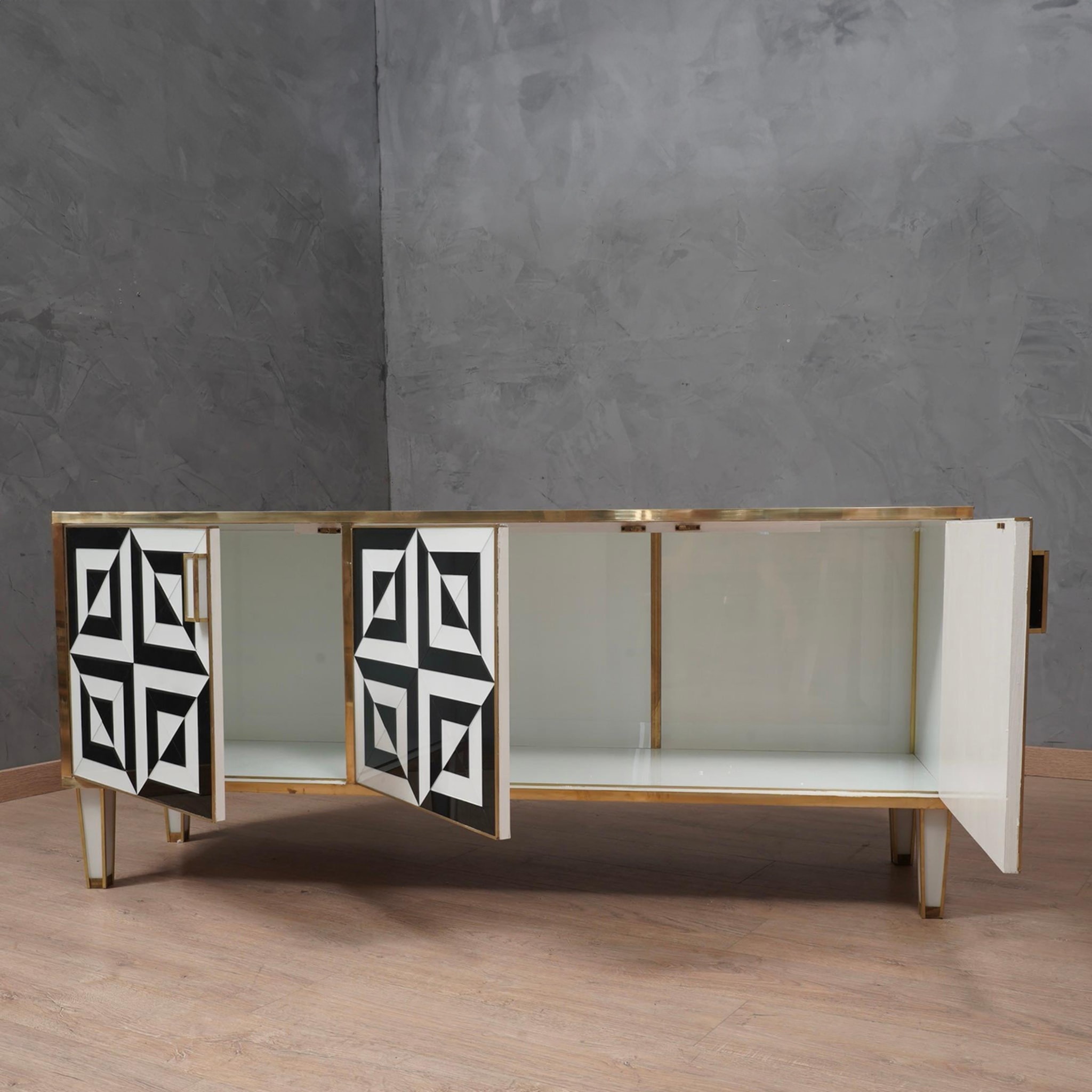 Optical Black and White Sideboard - Alternative view 4
