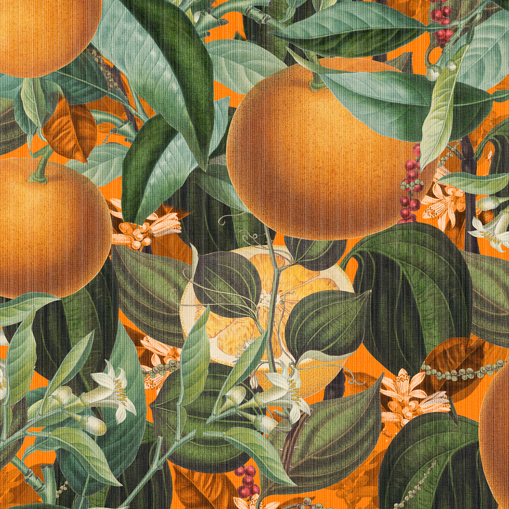 Riesige Orange Tapete von Vzn Studio #2 - Alternative Ansicht 1