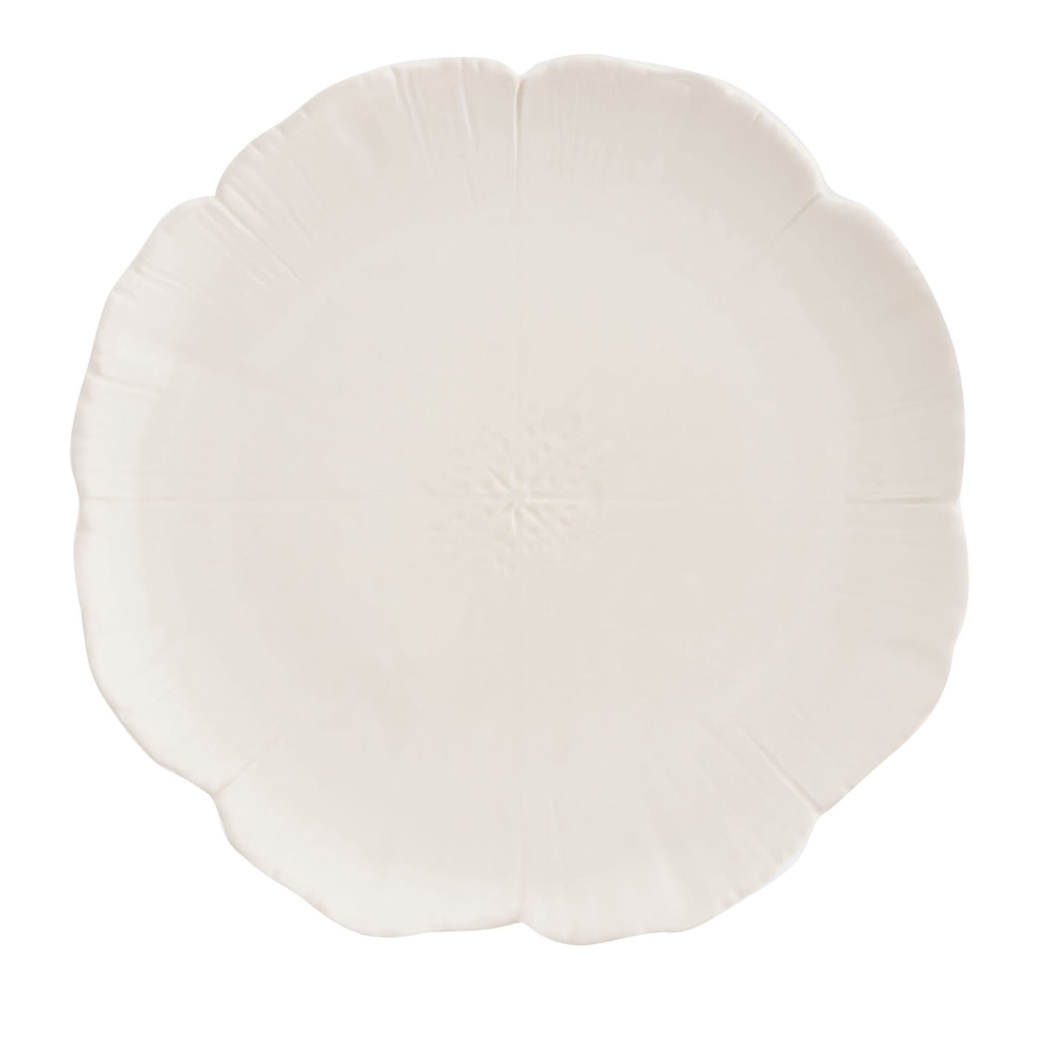 Cherry Blossom Set of 2 Off-White Fine Ceramic Pasta Plates   - Main view