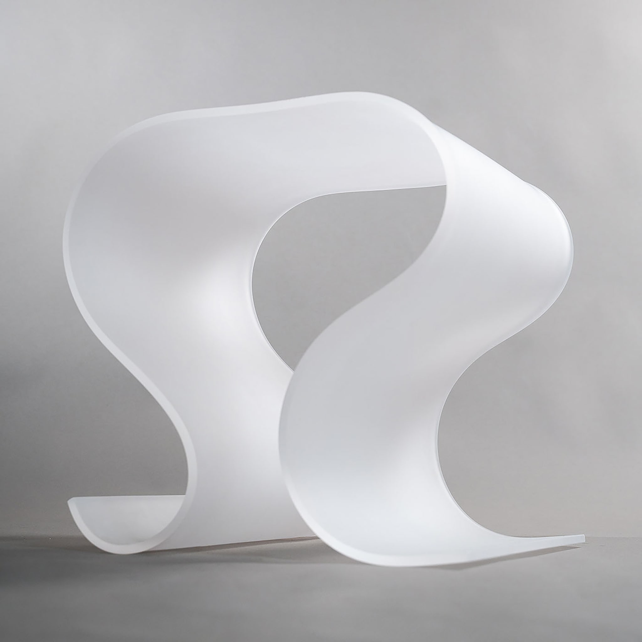 Wave White Accent Table #1 - Alternative view 4