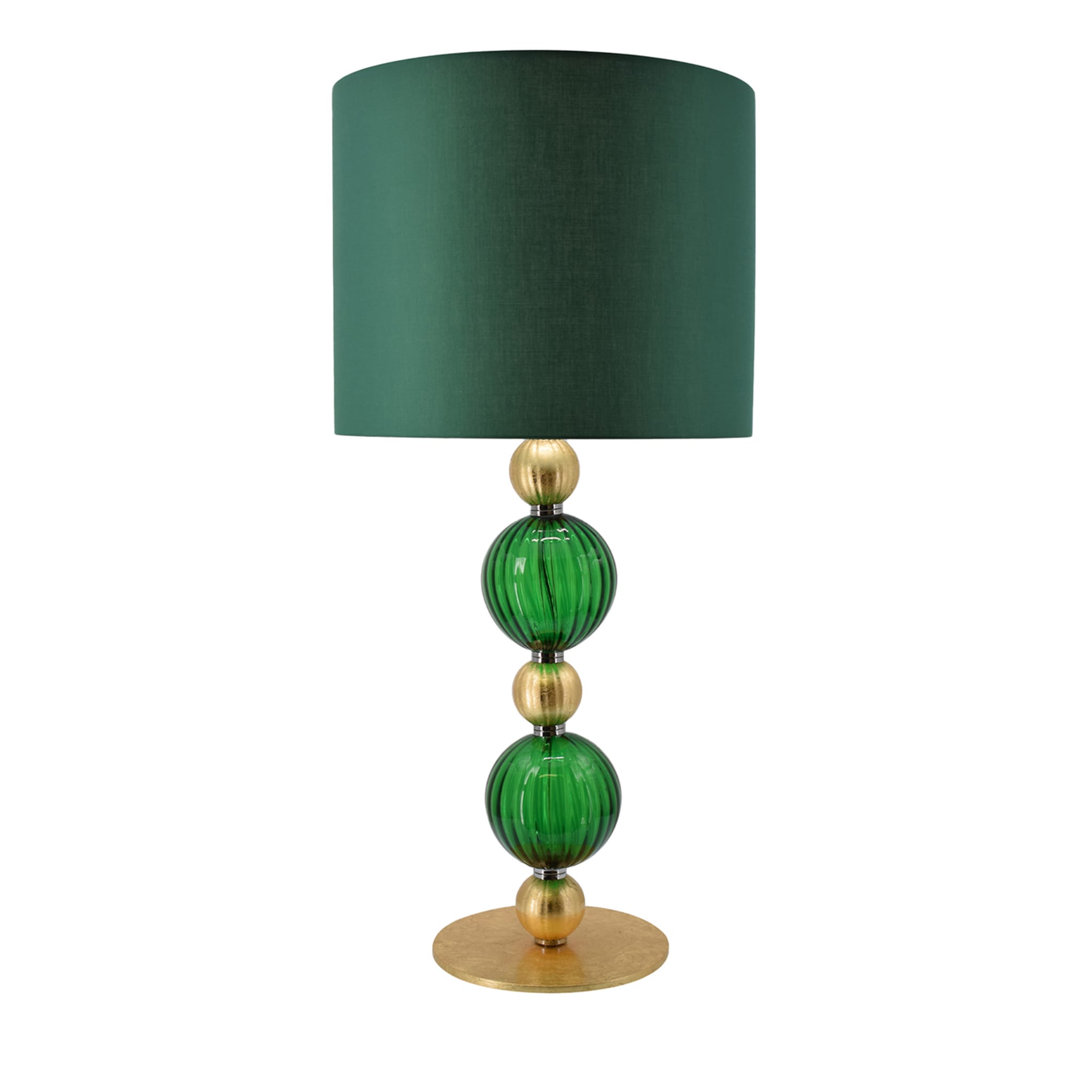 Gold and hot sale green lamp