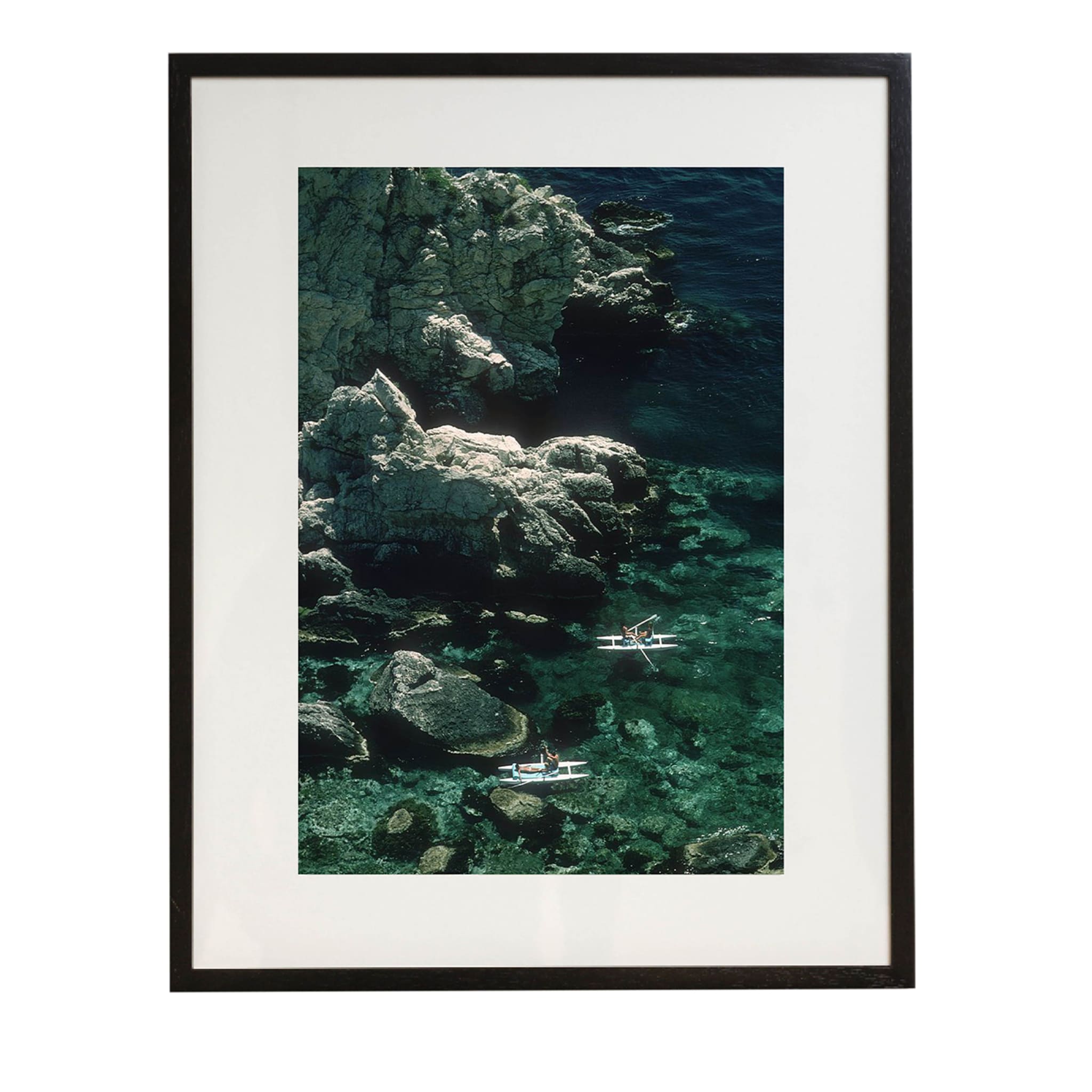Rowing Off Sicily Small Framed Print - Main view