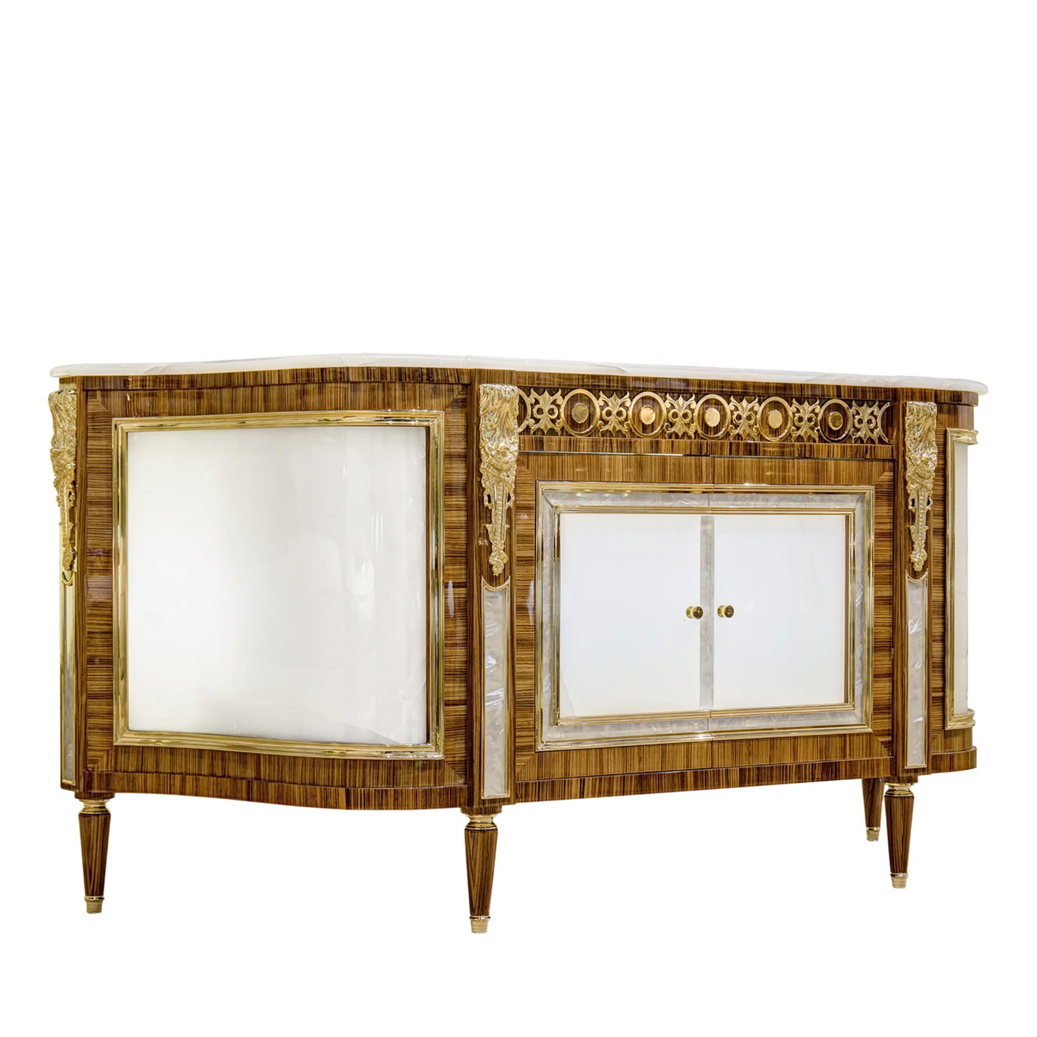 ZEBRANO SIDEBOARD WITH ONYX AND PEARL - Alternative view 2