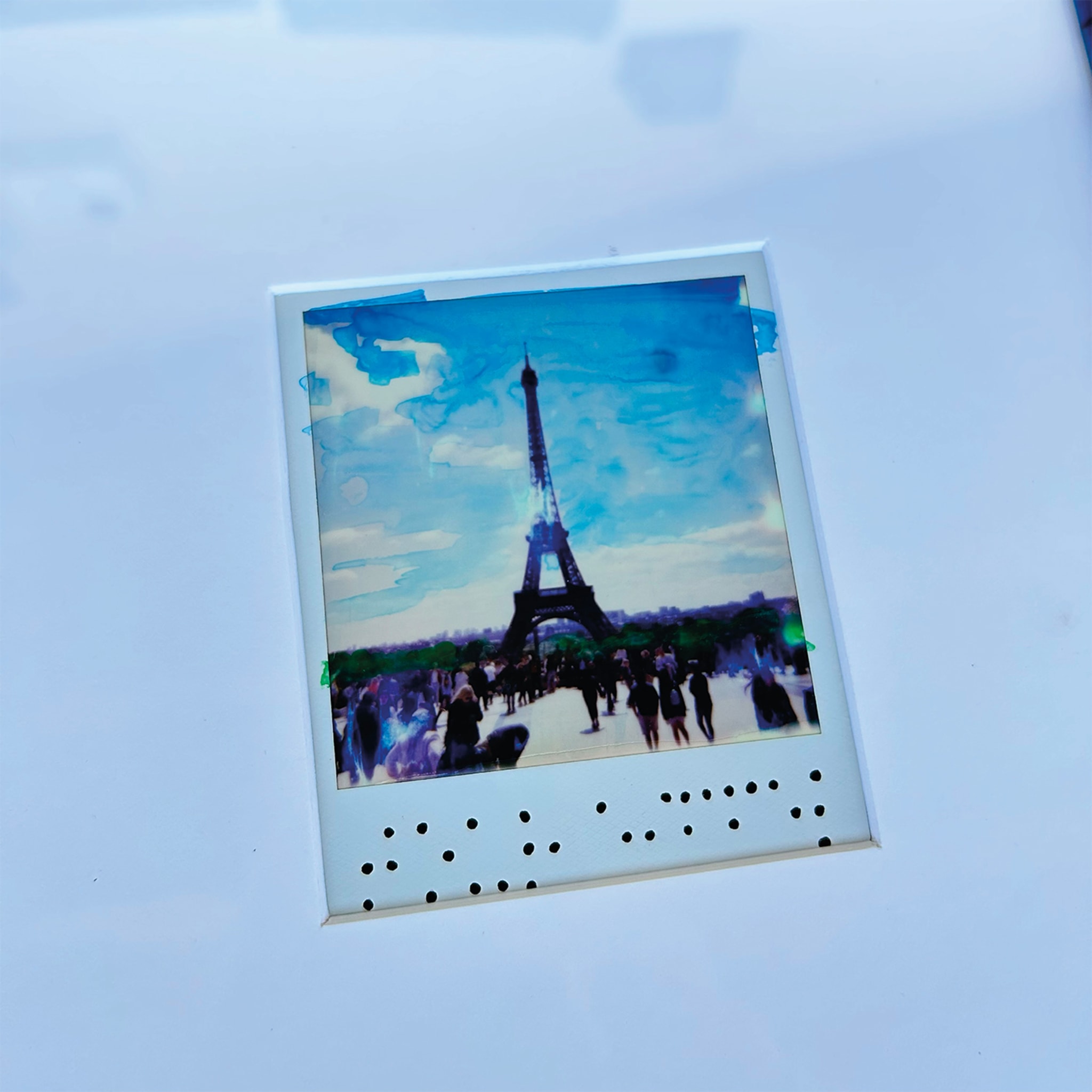 Tour Eiffel Acryl auf Polaroid - Alternative Ansicht 1