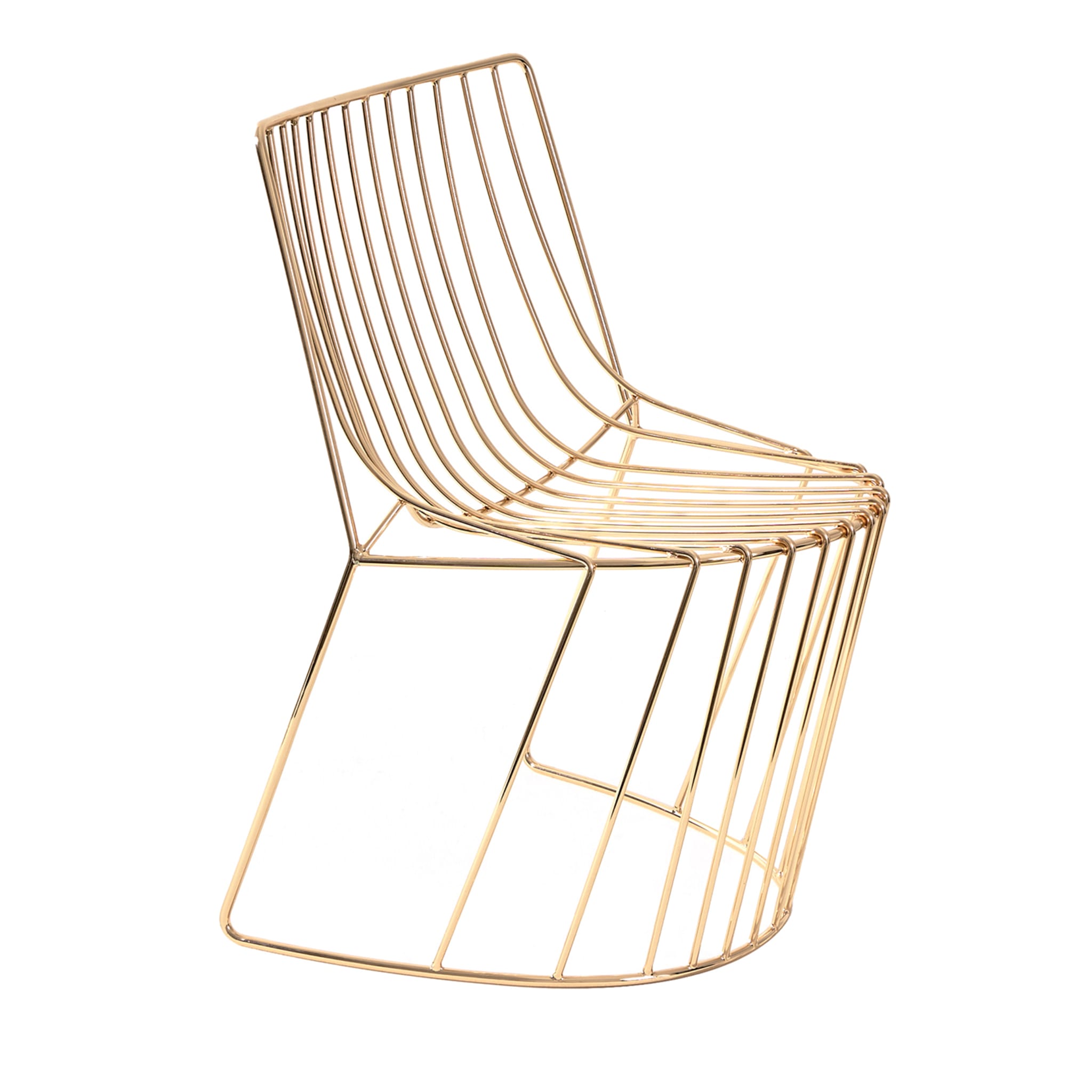 AMARONE LIGHT GOLD POLISHED CHAIR - Vue principale