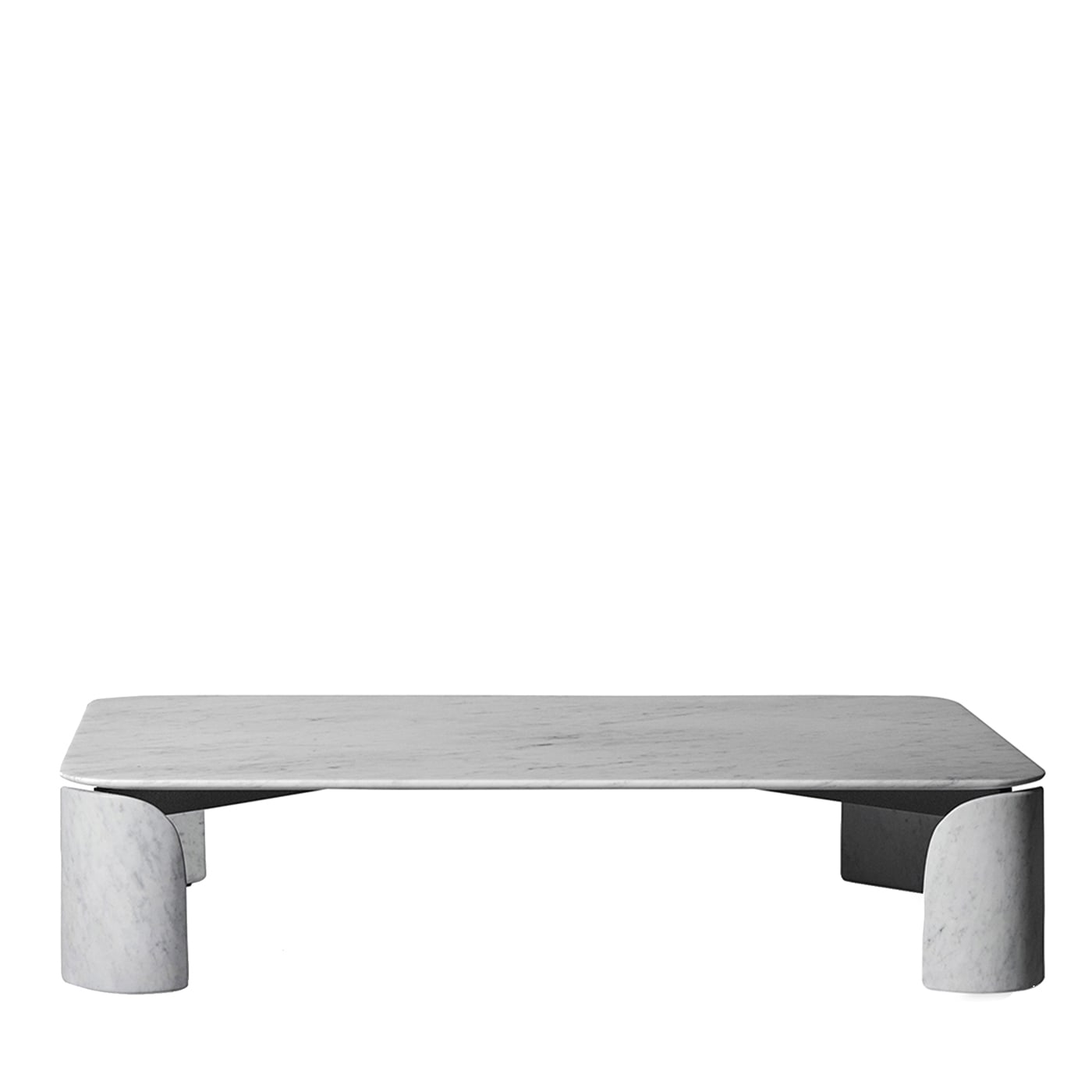 Taula White Carrara Rectangular Coffee Table - Salvatori