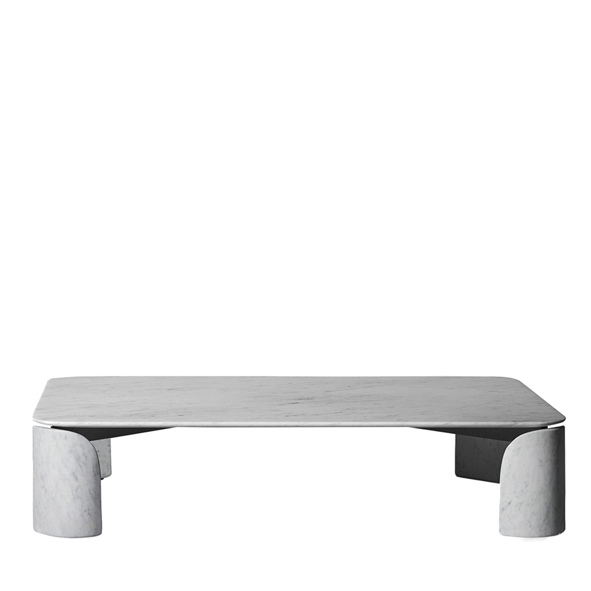 Taula White Carrara Rectangular Coffee Table - Main view