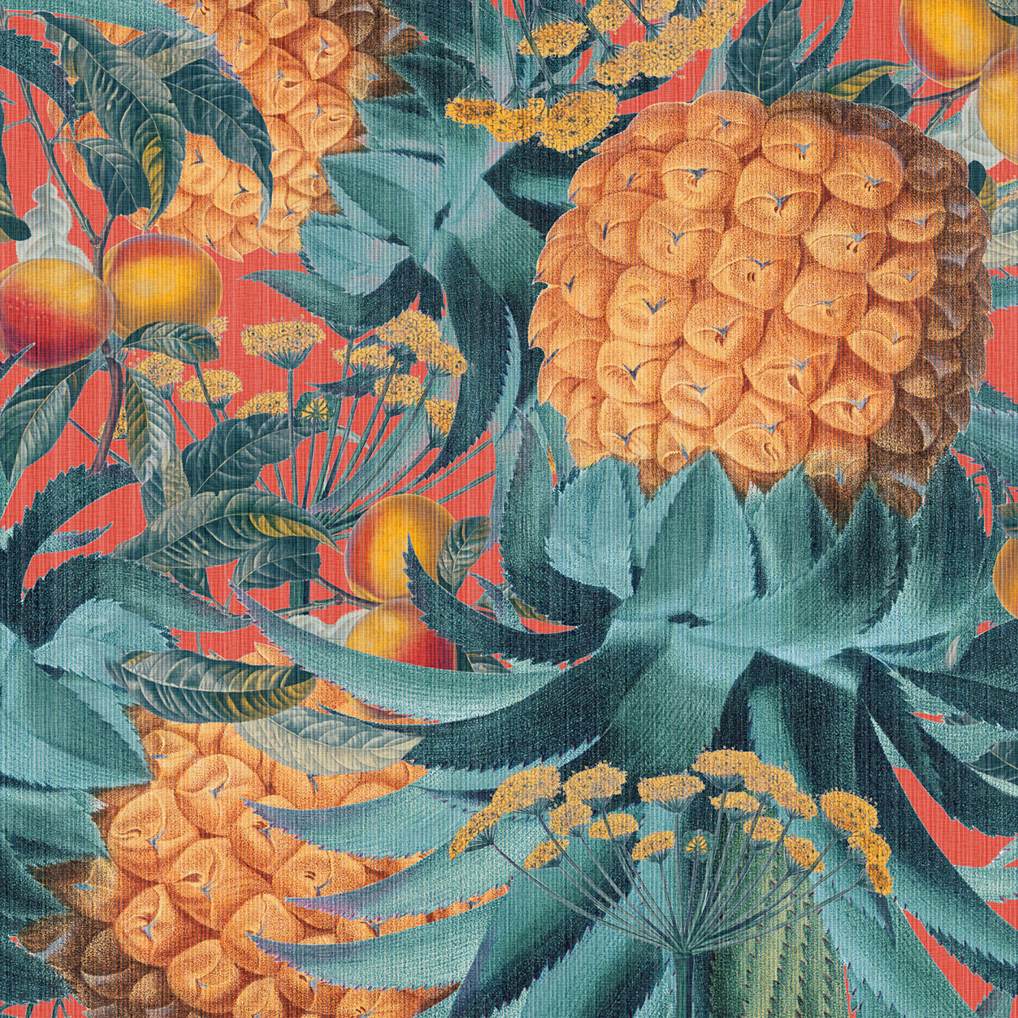 Papier peint ananas géant par Vzn Studio - Vue alternative 1