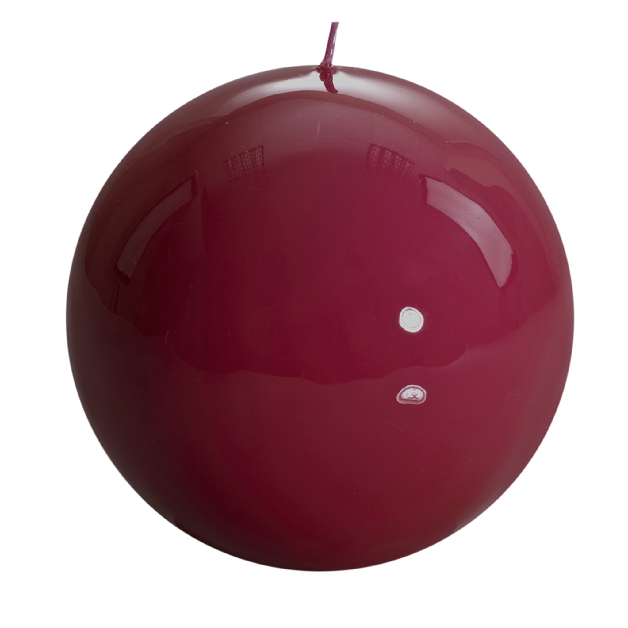 Meloria Set of 2 Spherical Burgundy Candles/d.100 - Main view