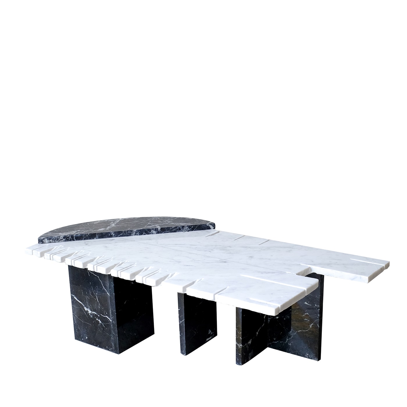 Carrara Marble Coffee Table - Stone Stackers