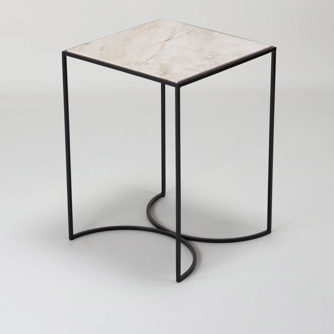 NaiveE Travertine Side Table - DF DesignLab