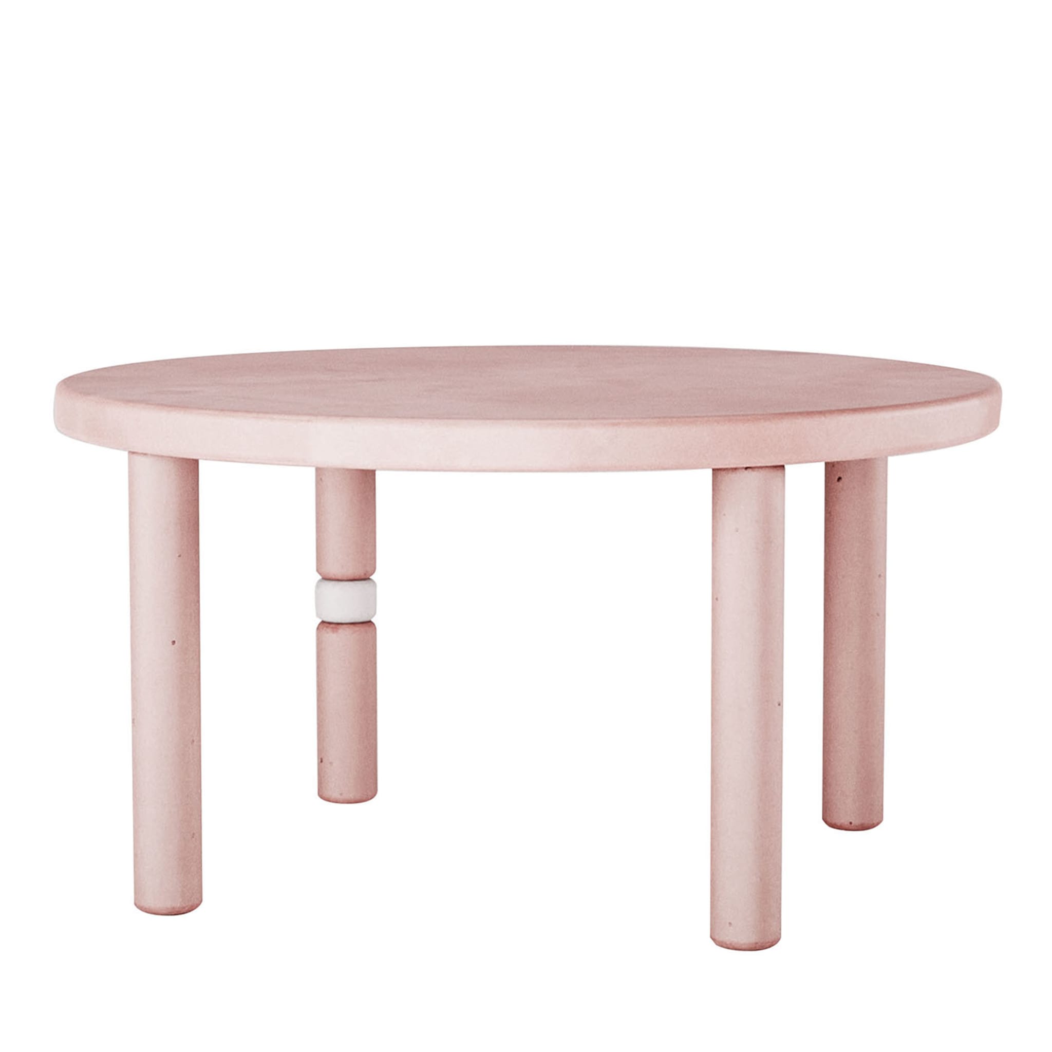 Flipper Circular Pink Dining Table - Main view
