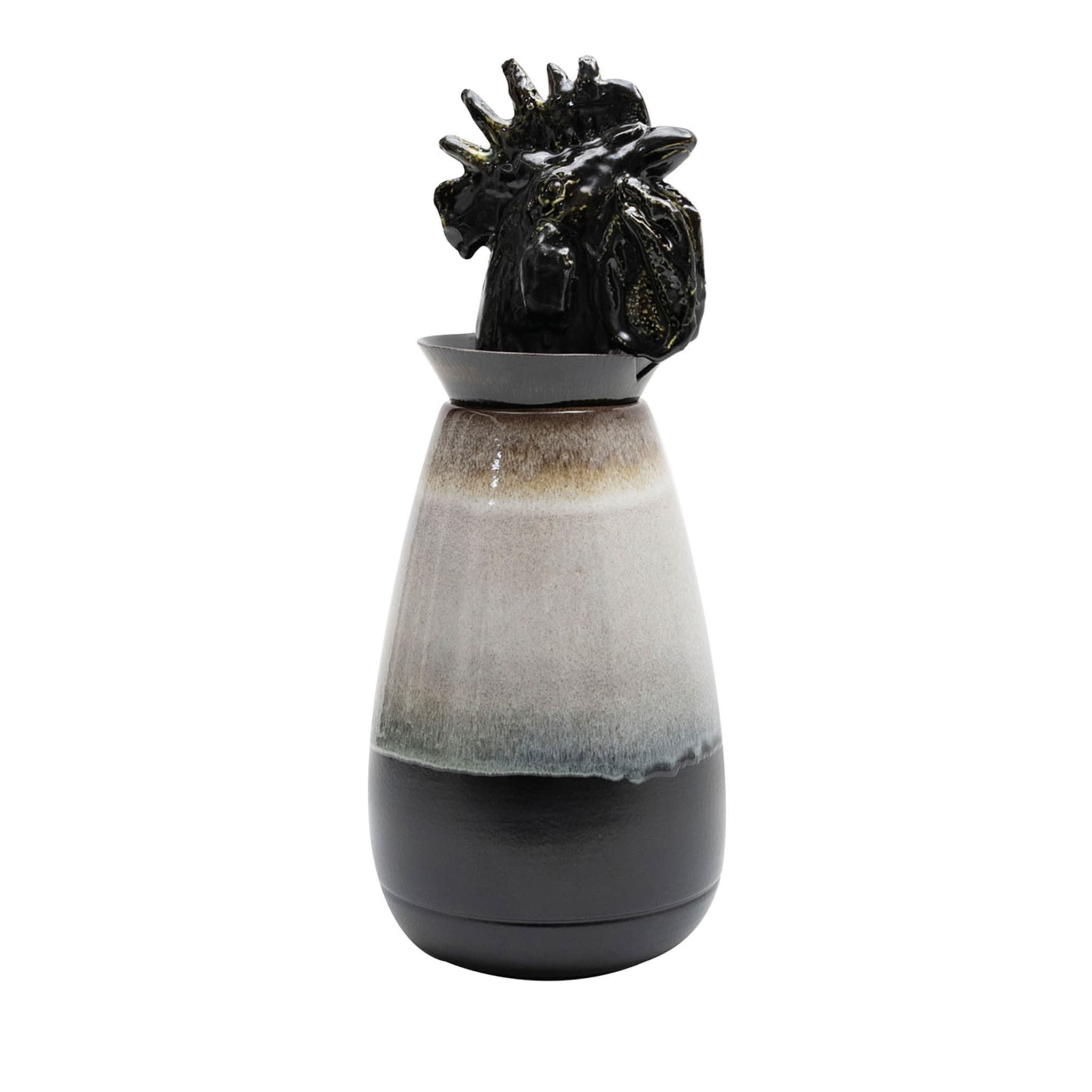 Vase noir et blanc Canopo Gallo #2 - Vue principale