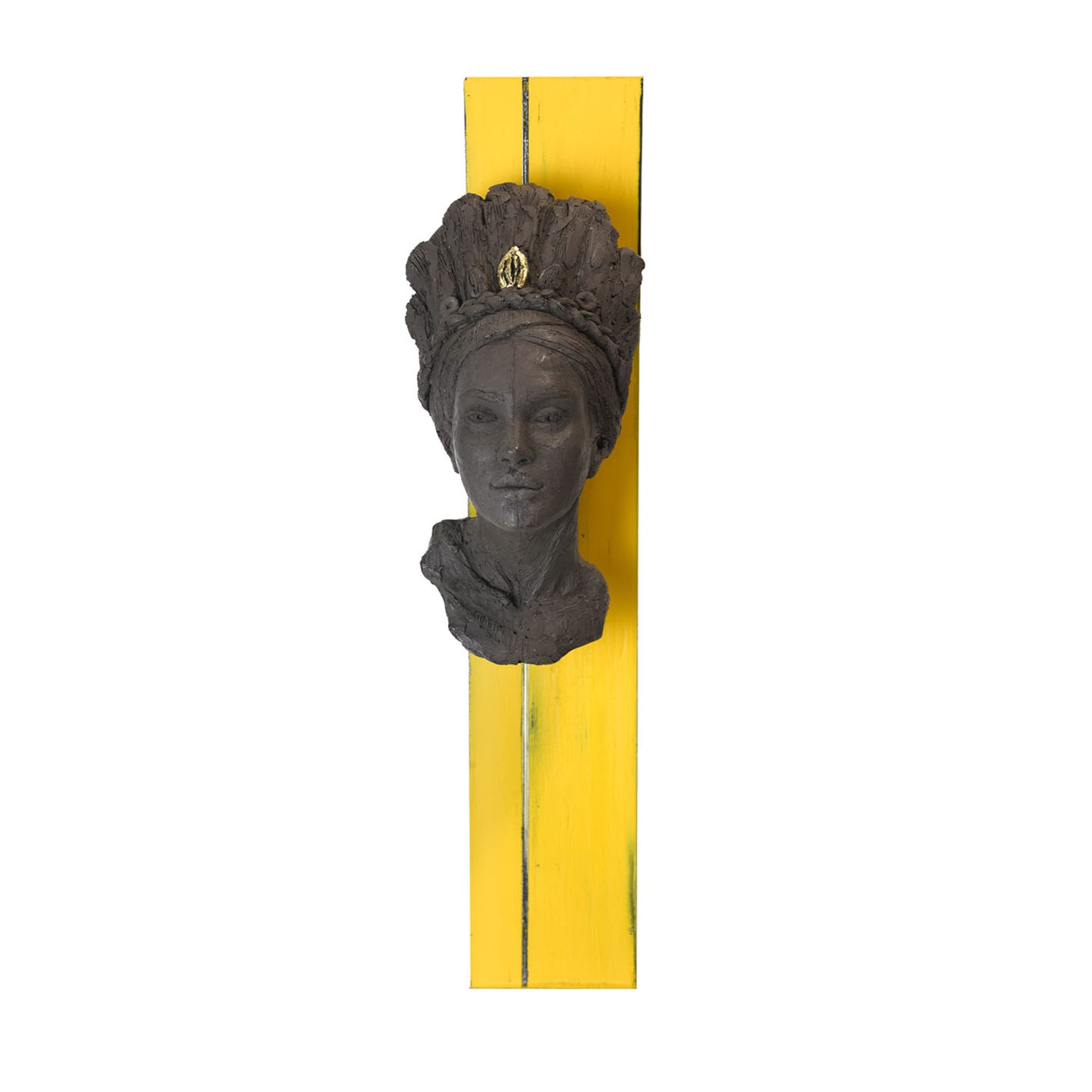 Matrilineare I Gelbe Skulptur - Hauptansicht