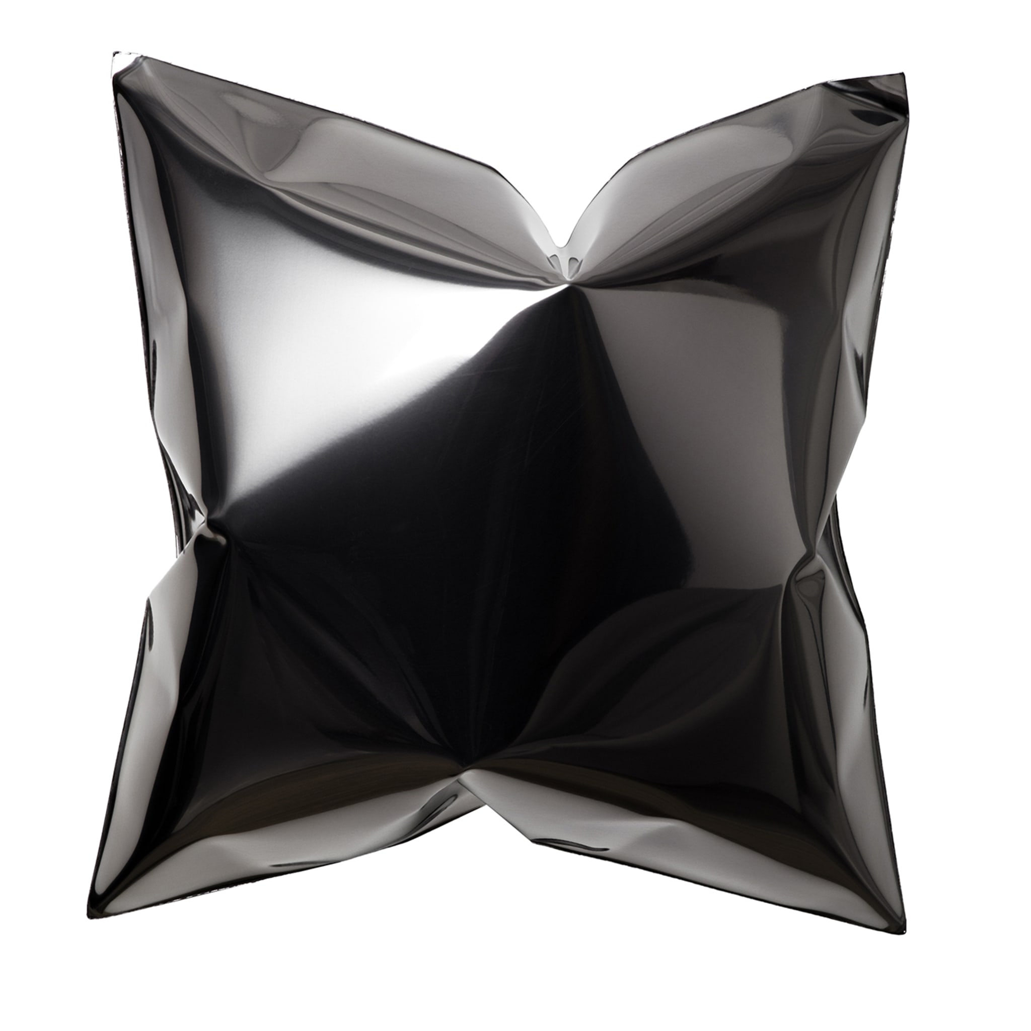 Square Gray Pillow-Shaped Wall Sculpture - Main view