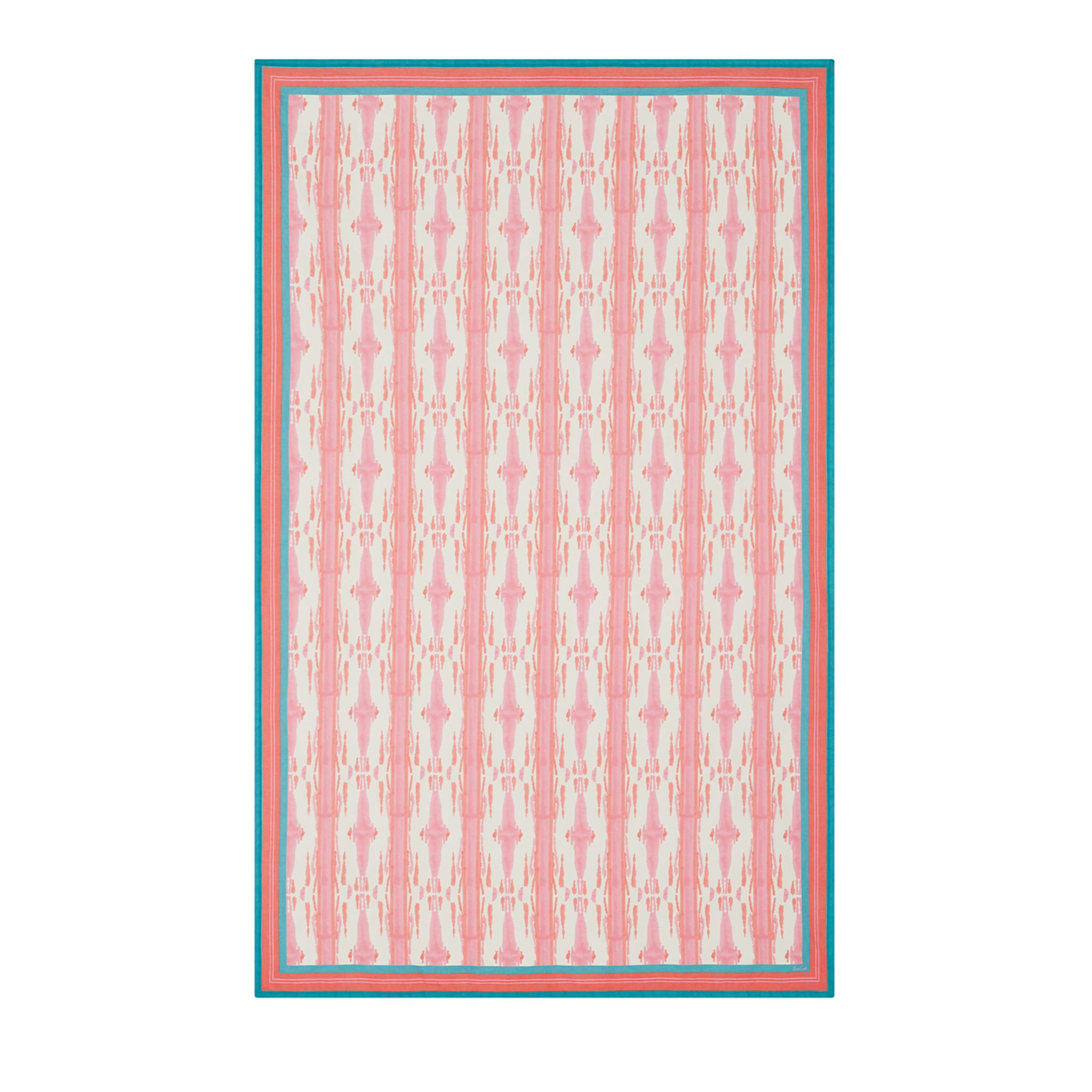 Flame Design Pink Rectangular Tablecloth  - Main view