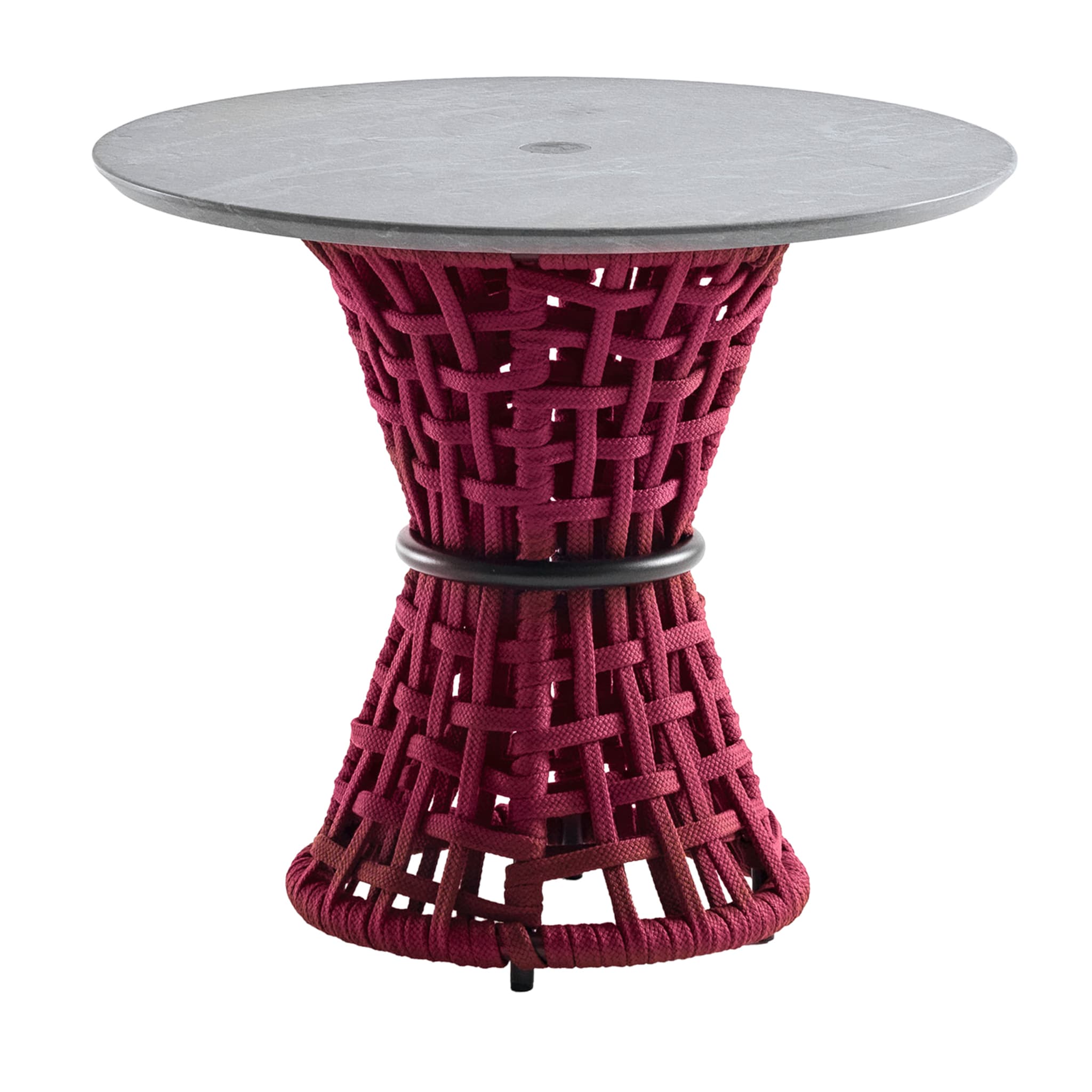 Outdoor Amaranth Side Table With Stone Top - Main view