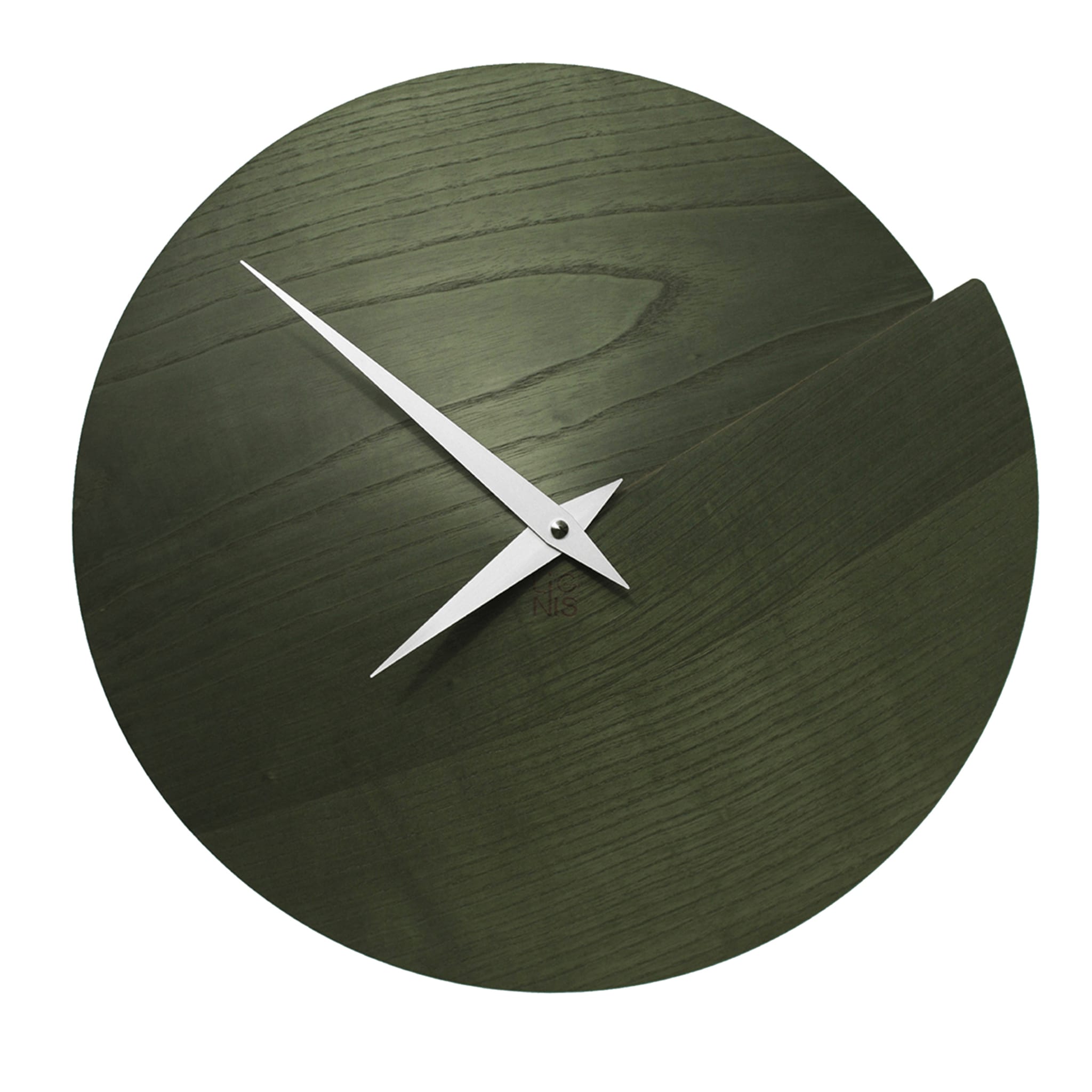 Reloj de pared Vulcano Nude Verde Oscuro - Vista principal